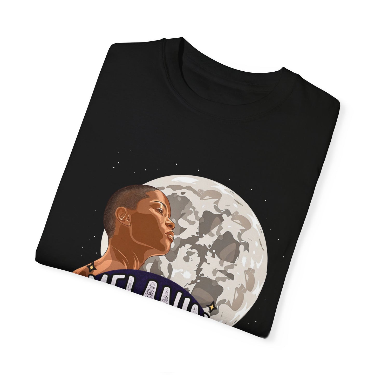 Melanin & Moonlight Unisex Garment-Dyed T-Shirt - Celebrate Cultural Heritage