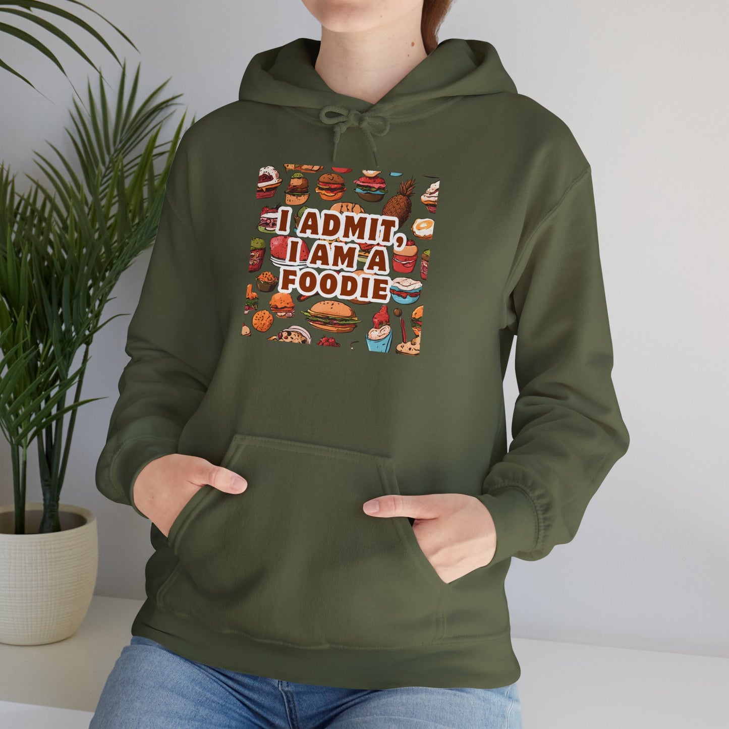 Funny Foodie Hoodie - "I Admit I Am a Foodie"