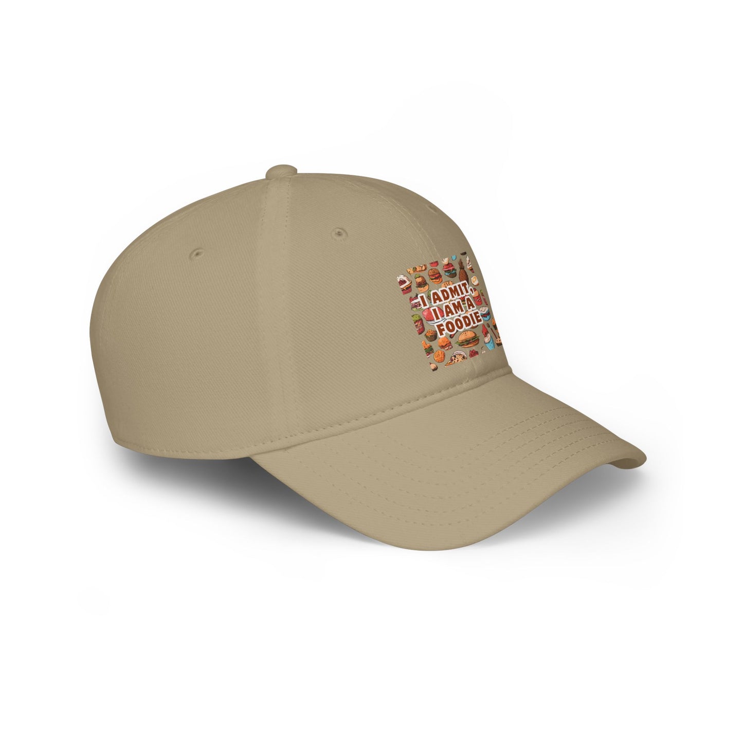 Funny Foodie Low Profile Baseball Cap - Perfect for Food Lovers