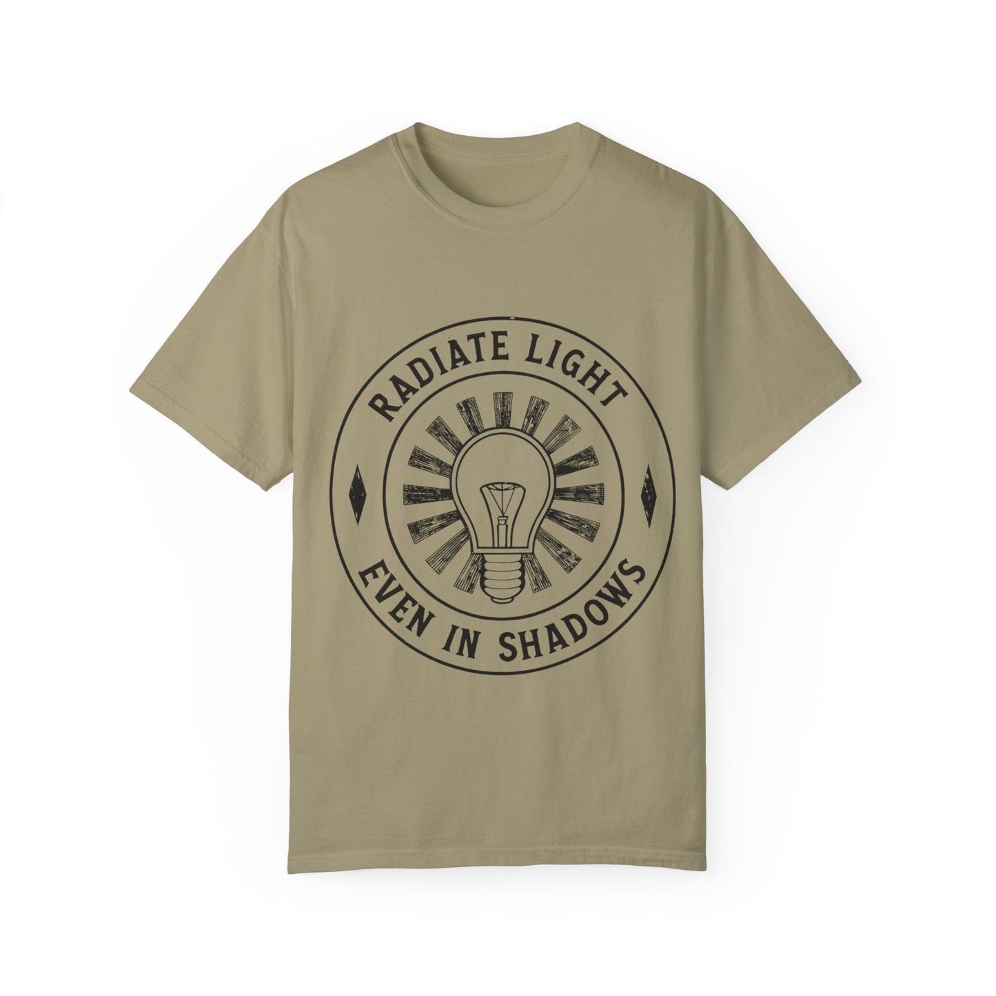 Radiate Light Unisex Garment-Dyed T-Shirt - Inspirational Graphic Tee