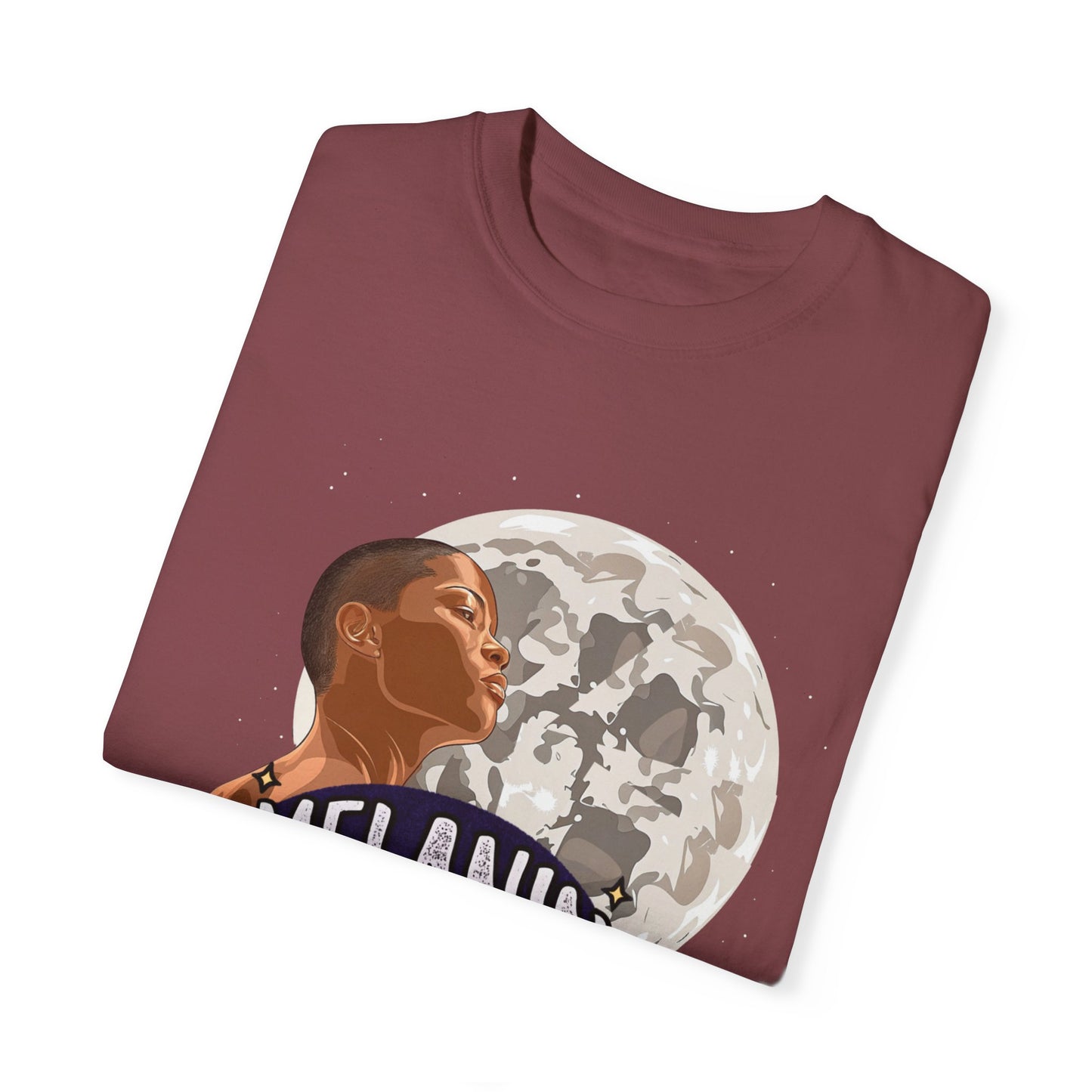 Melanin & Moonlight Unisex Garment-Dyed T-Shirt - Celebrate Cultural Heritage