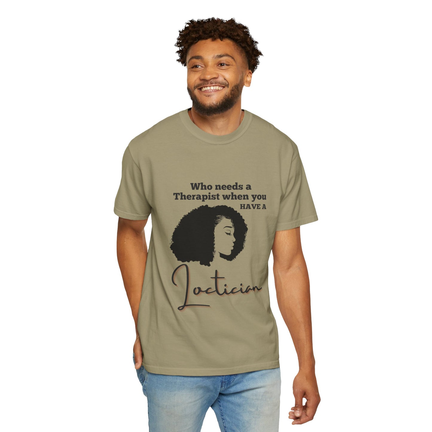 Who Needs a Therapist? Unisex Garment-Dyed T-Shirt - Perfect for Estheticians and Skincare Lovers