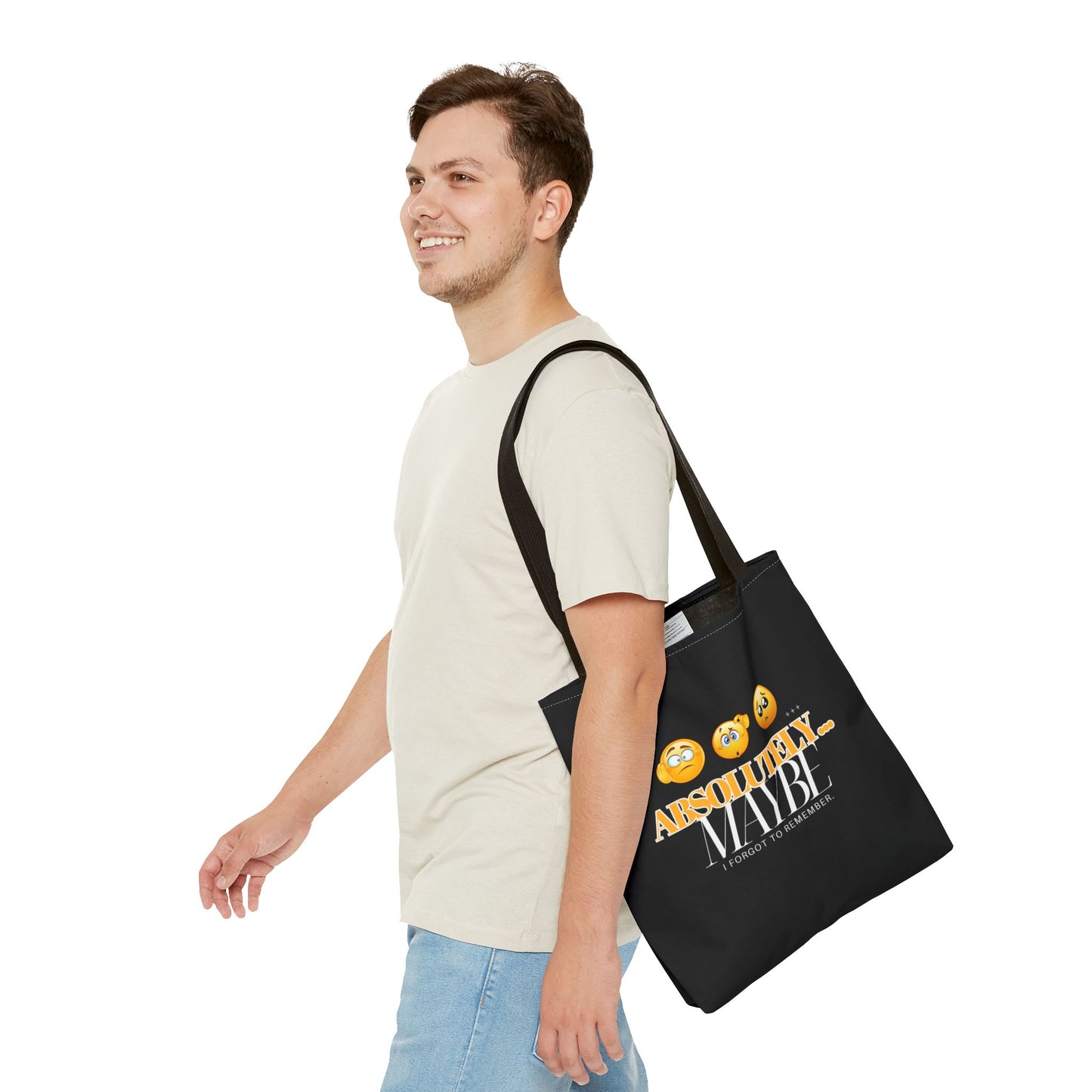 Funny Emoji Tote Bag - 'Absolutely Maybe' - Perfect for Everyday Use & Gifts