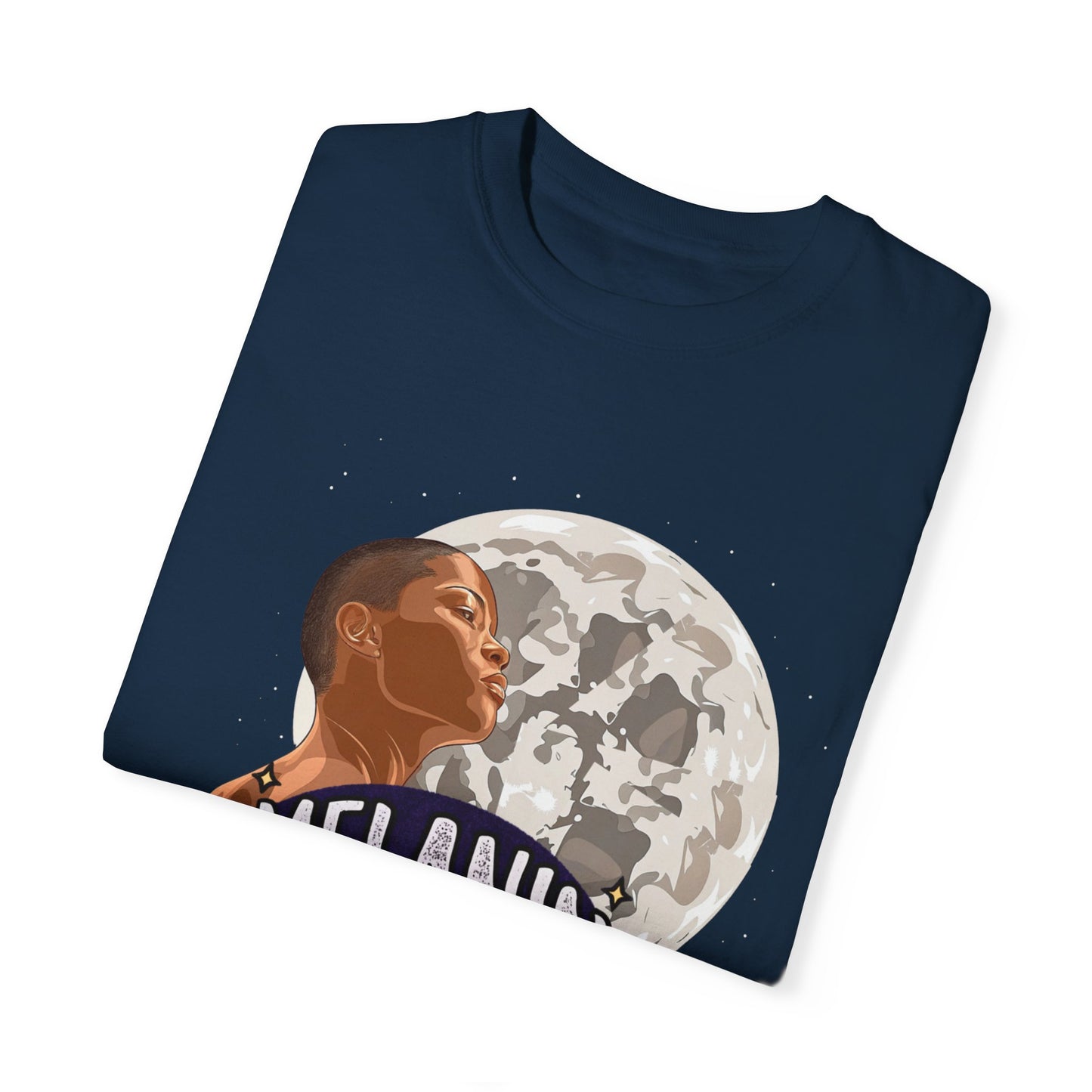 Melanin & Moonlight Unisex Garment-Dyed T-Shirt - Celebrate Cultural Heritage