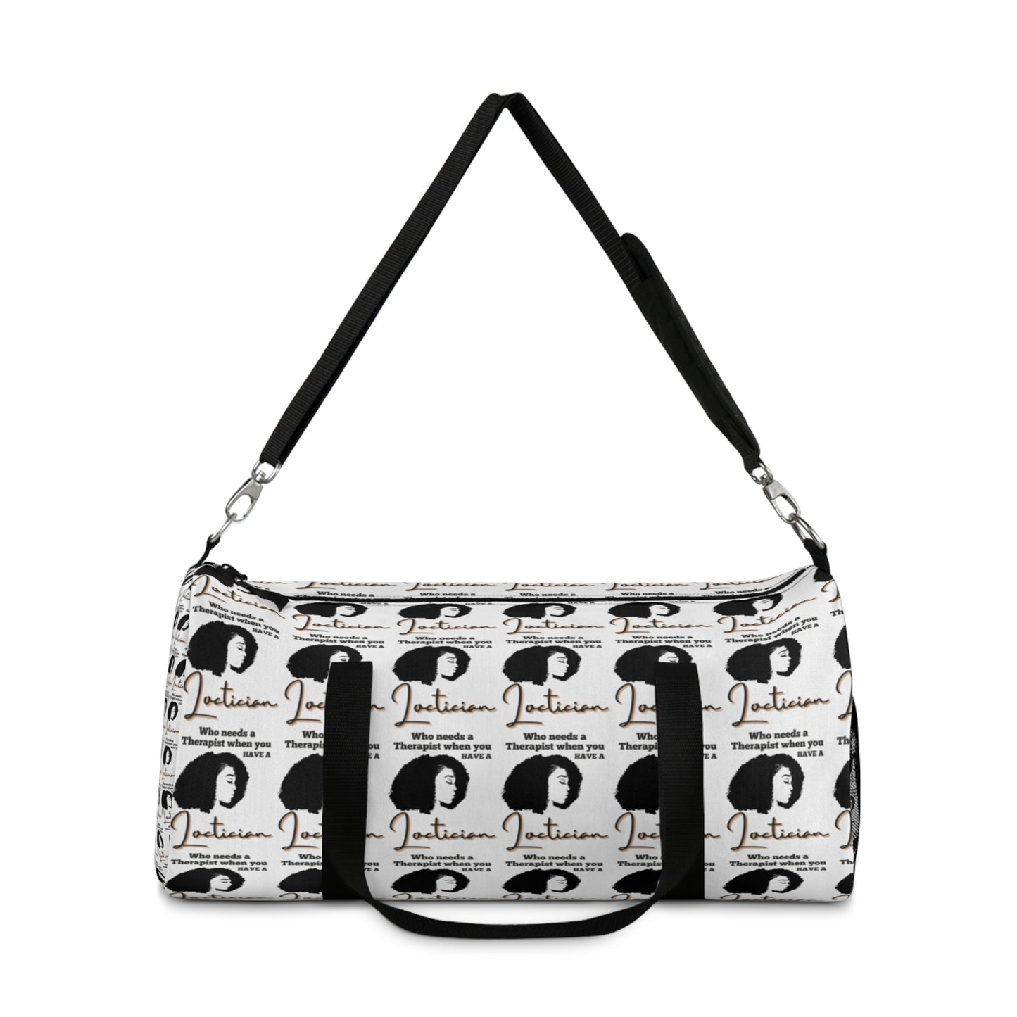 Therapist-Collage Duffel Bag - Perfect for Gym, Travel, and Self-Care