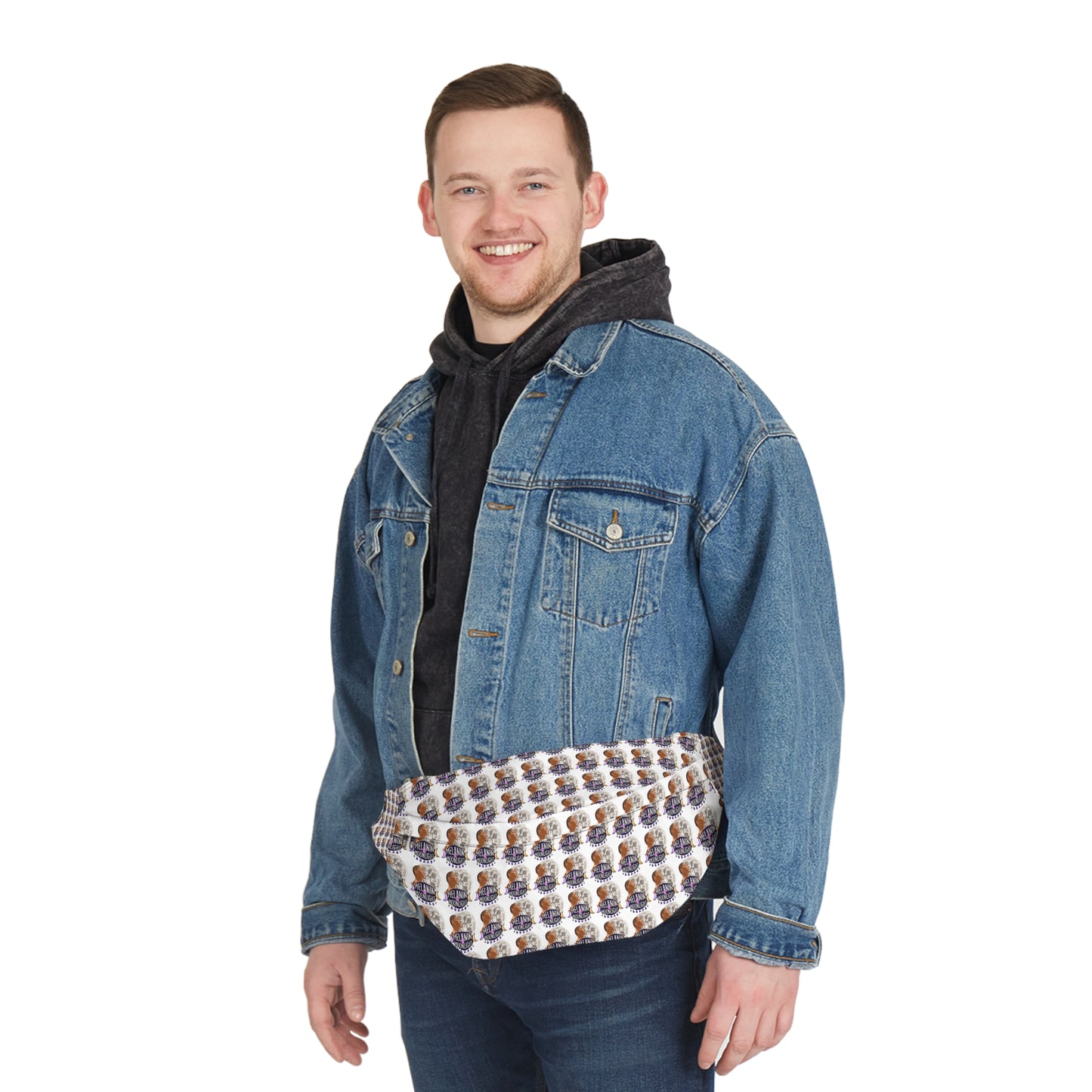 Stylish Large Fanny Pack with Fun Print - Perfect for Festivals & Everyday Use
