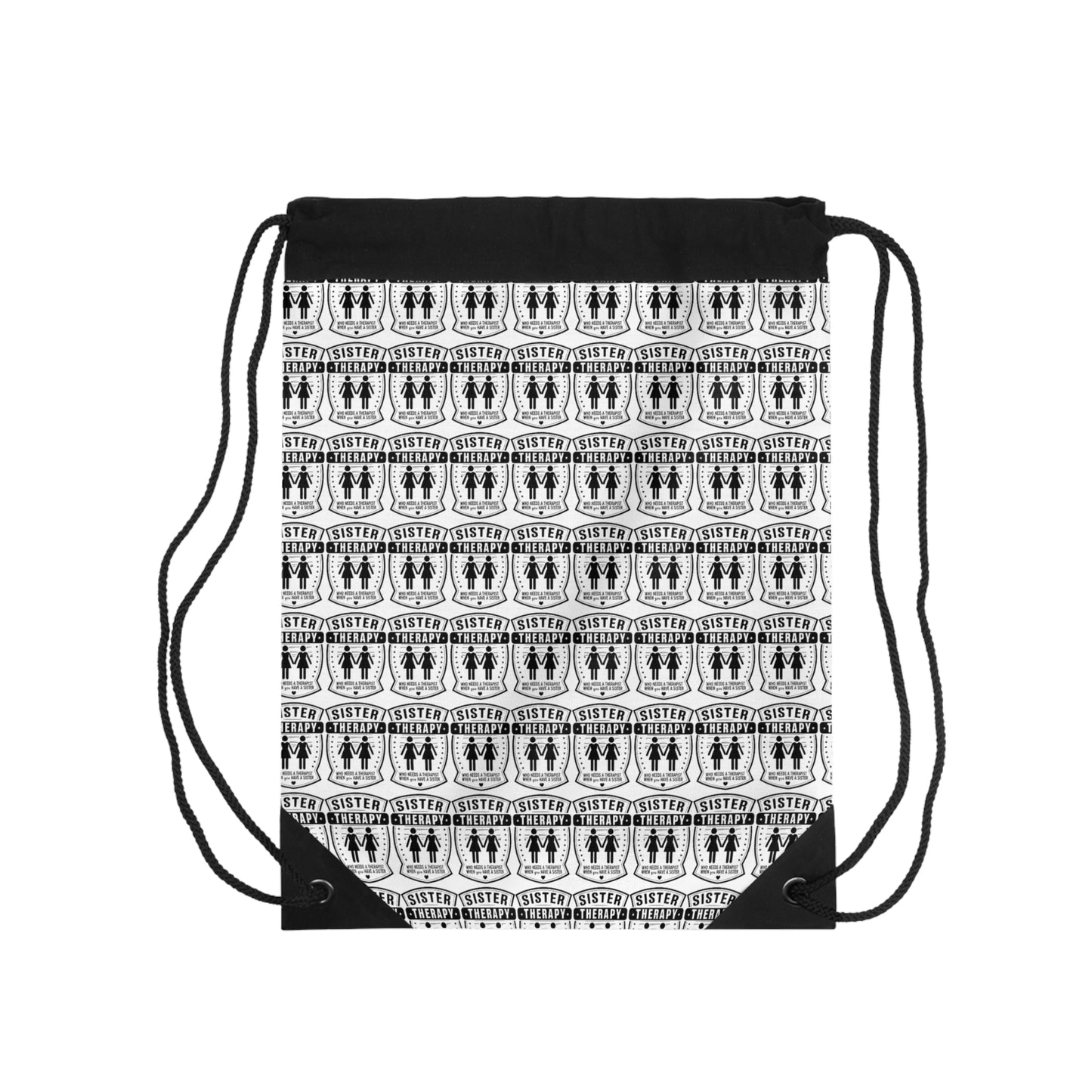 Sisterhood Drawstring Bag - Stylish, Reusable Tote for Sisters and Friends