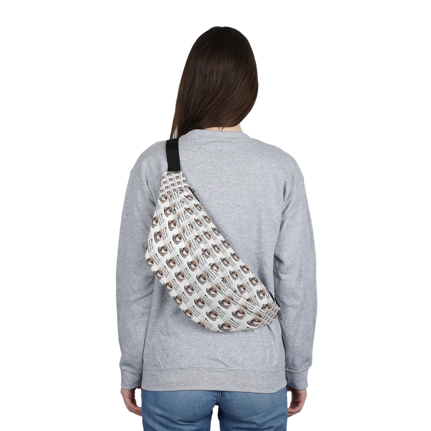 Coffee Lover's Large Fanny Pack - Perfect for Festivals and Everyday Use