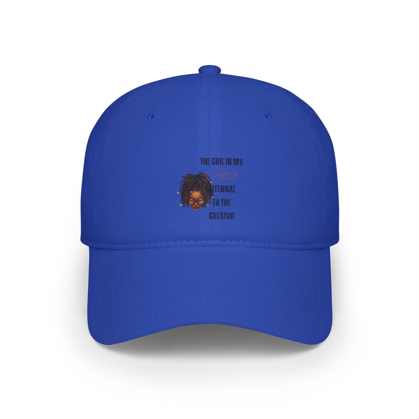 Red Low Profile Baseball Cap - 'The Coil In My Teenage Mind' Design