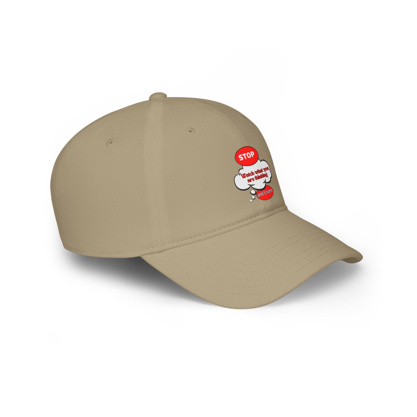 Inspirational Baseball Cap - 'Stop, Watch What You Are Thinking'