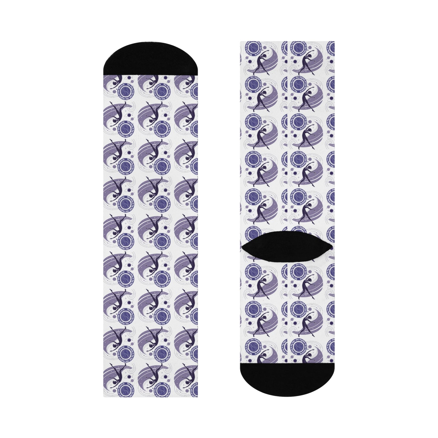 Fun Patterned Cushioned Crew Socks for Comfort and Style