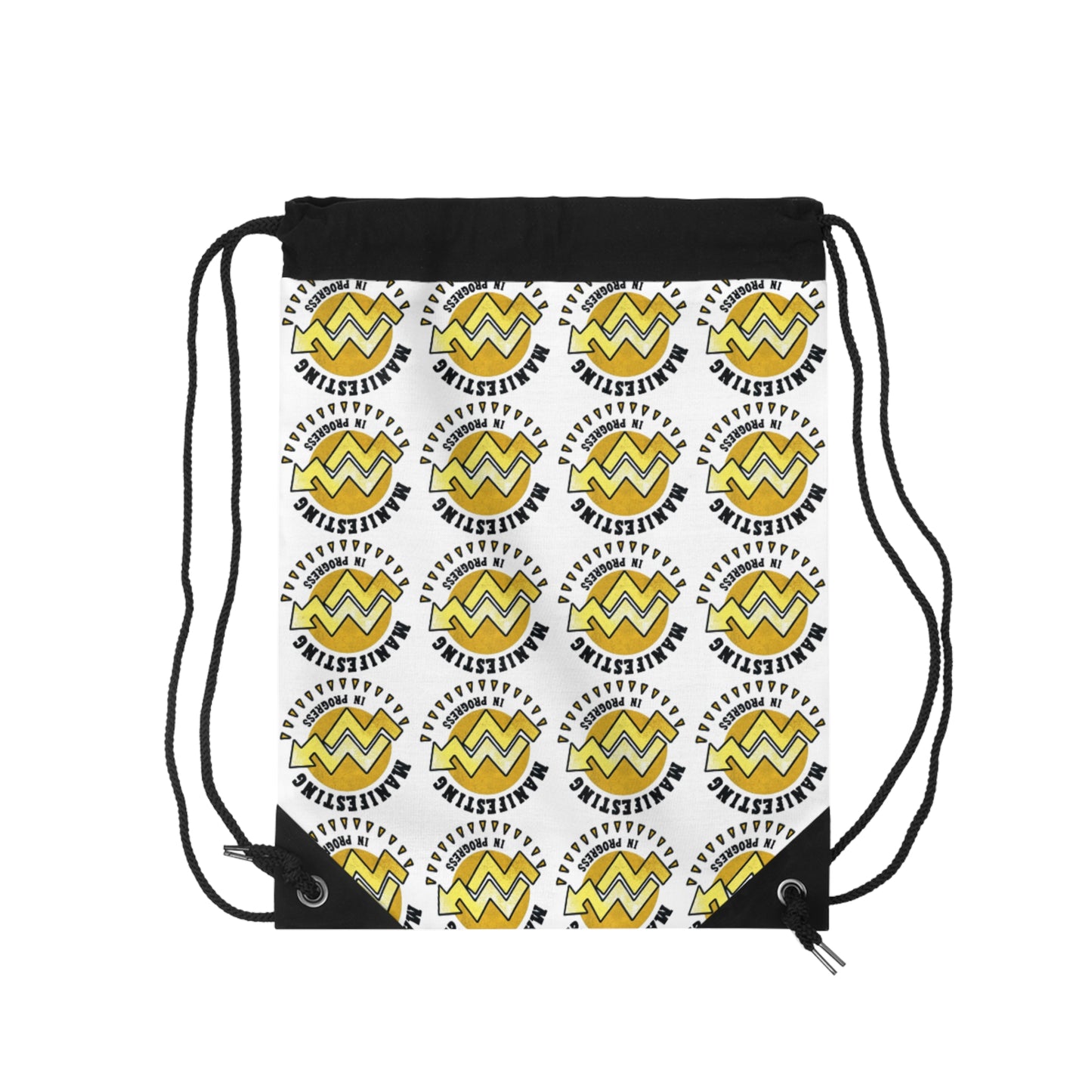 Manifesting Vibes Drawstring Bag - Perfect for Gym, School, or Travel