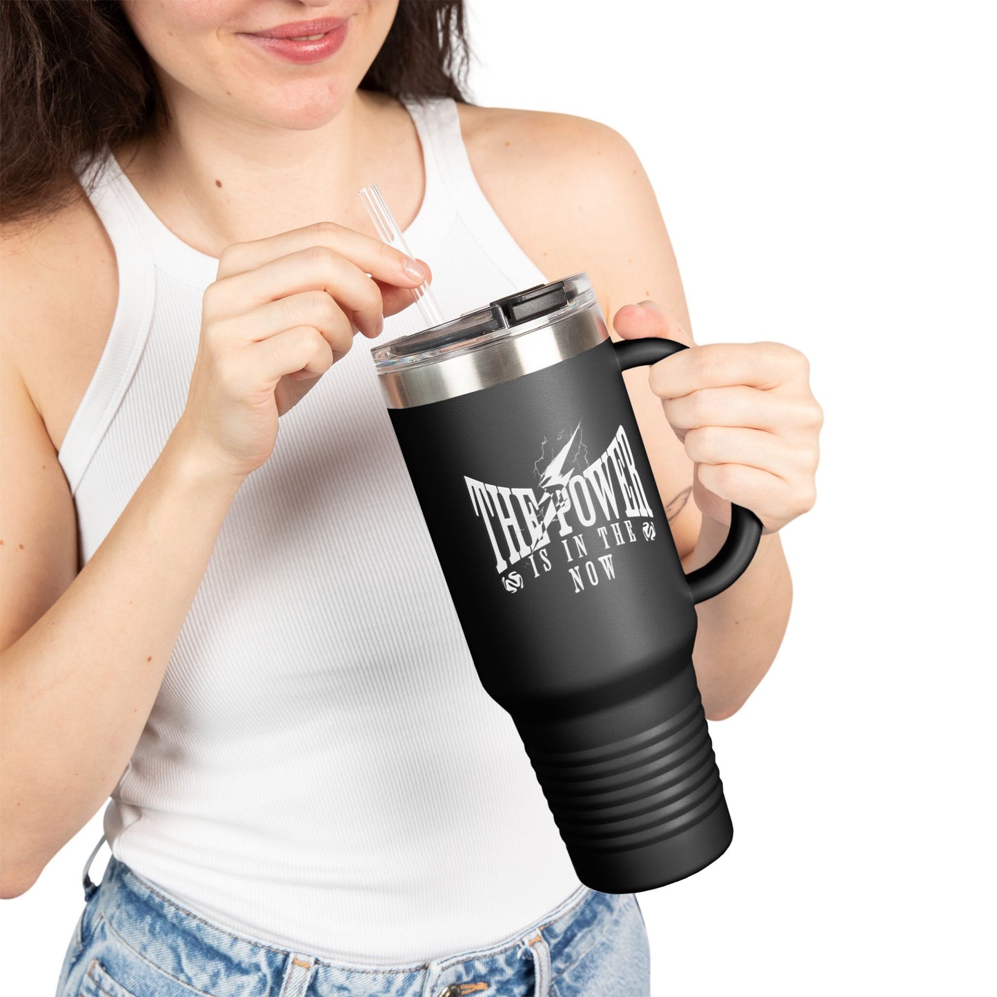 Insulated Travel Mug - The Power is in the Now, 40oz