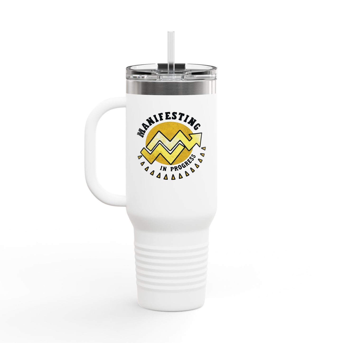 Manifesting in Progress Insulated Travel Mug - 40oz