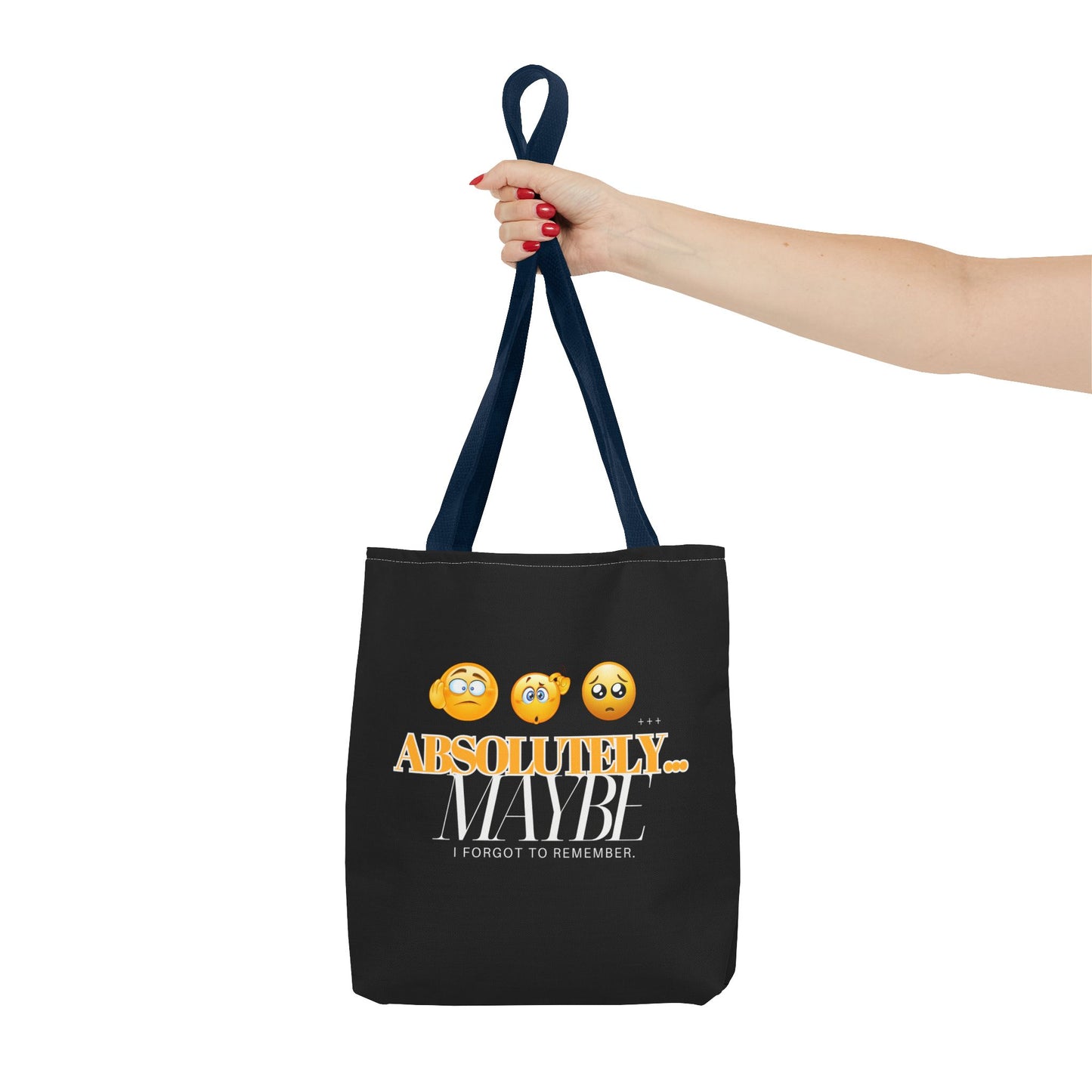 Funny Emoji Tote Bag - 'Absolutely Maybe' - Perfect for Everyday Use & Gifts