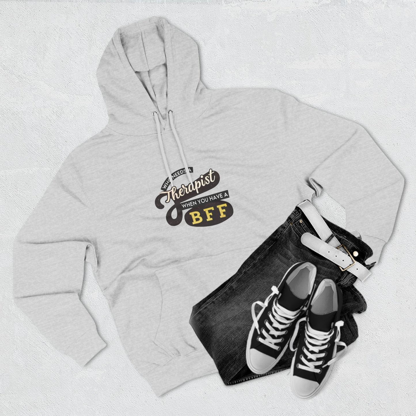 BFF Therapist Fleece Hoodie - Perfect Gift for Best Friends