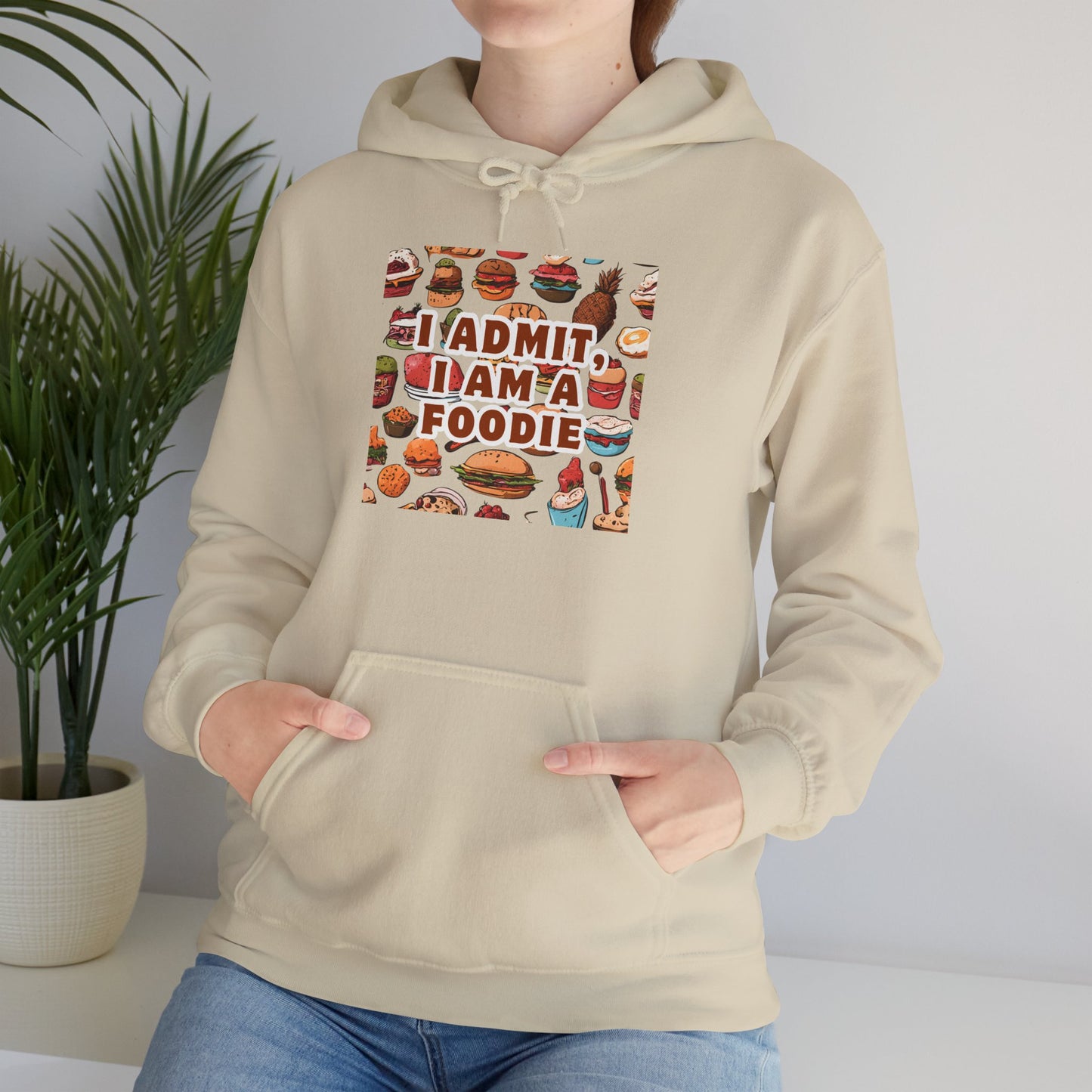 Funny Foodie Hoodie - "I Admit I Am a Foodie"