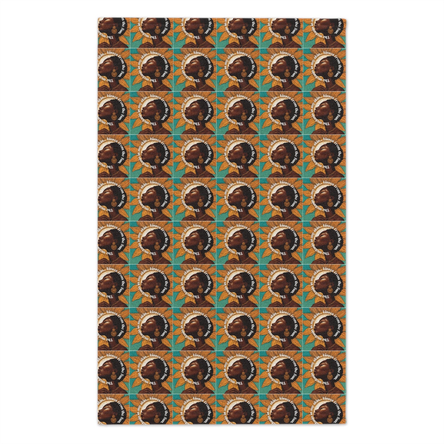 Vibrant African Heritage Rally Towel - Unique 11x18 Design for Sports and Celebrations