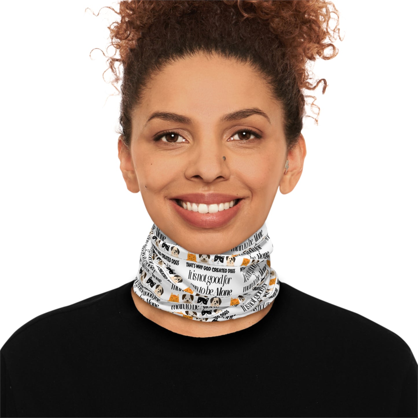 Stylish Winter Neck Gaiter with Drawstring - Versatile and Warm Accessory