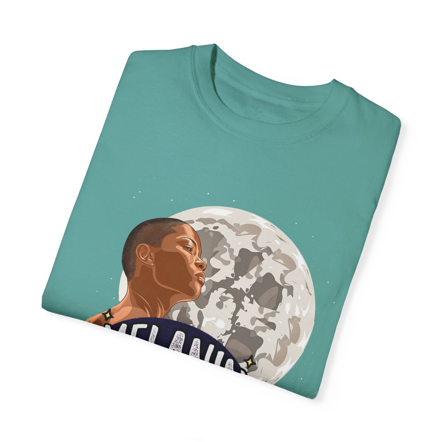 Melanin & Moonlight Unisex Garment-Dyed T-Shirt - Celebrate Cultural Heritage
