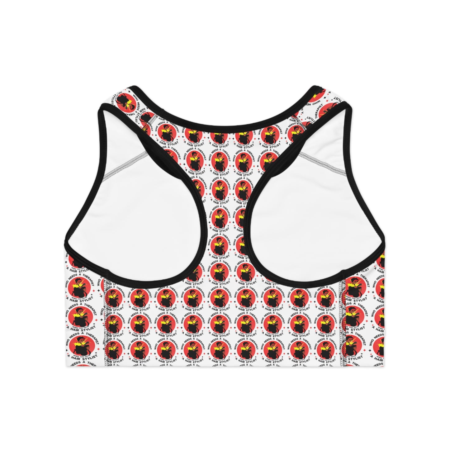Eco-Friendly Sports Bra with Vibrant Graphic Print