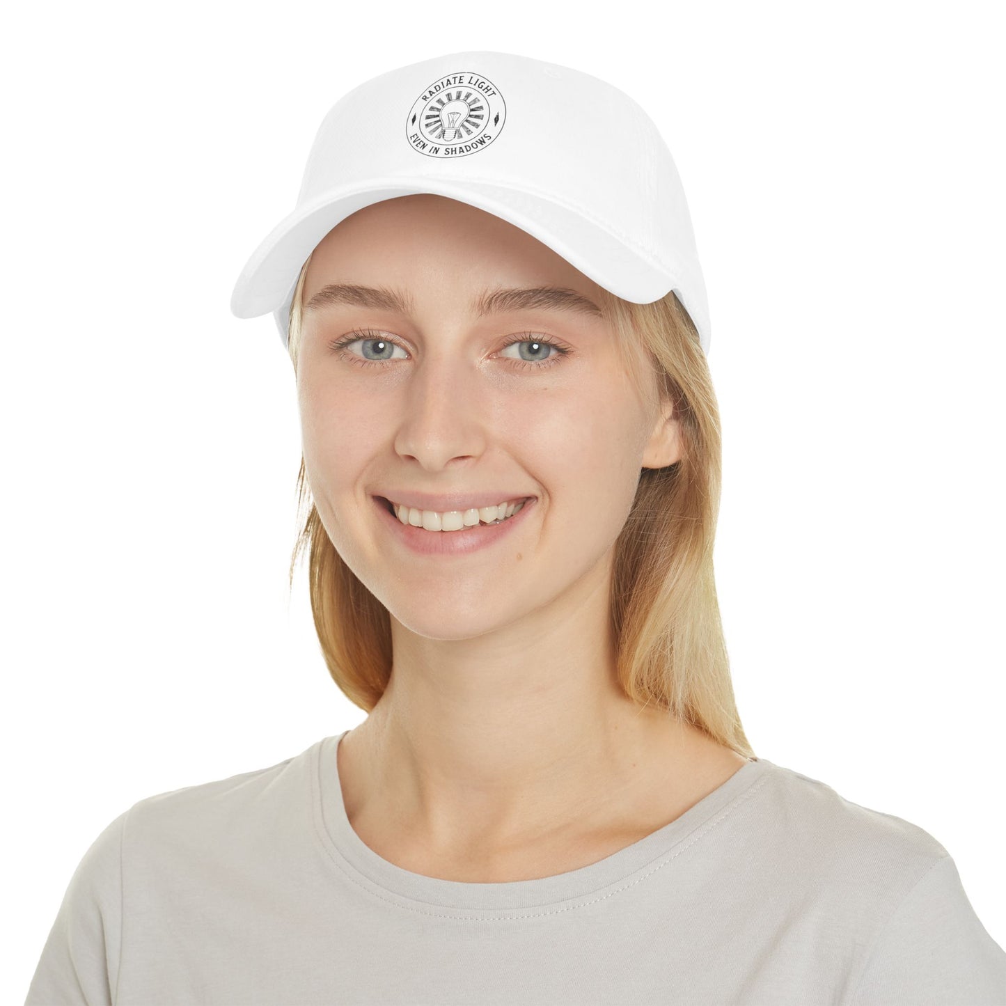 Radiate Light Low Profile Baseball Cap - Bold Red Hat for Everyday Style