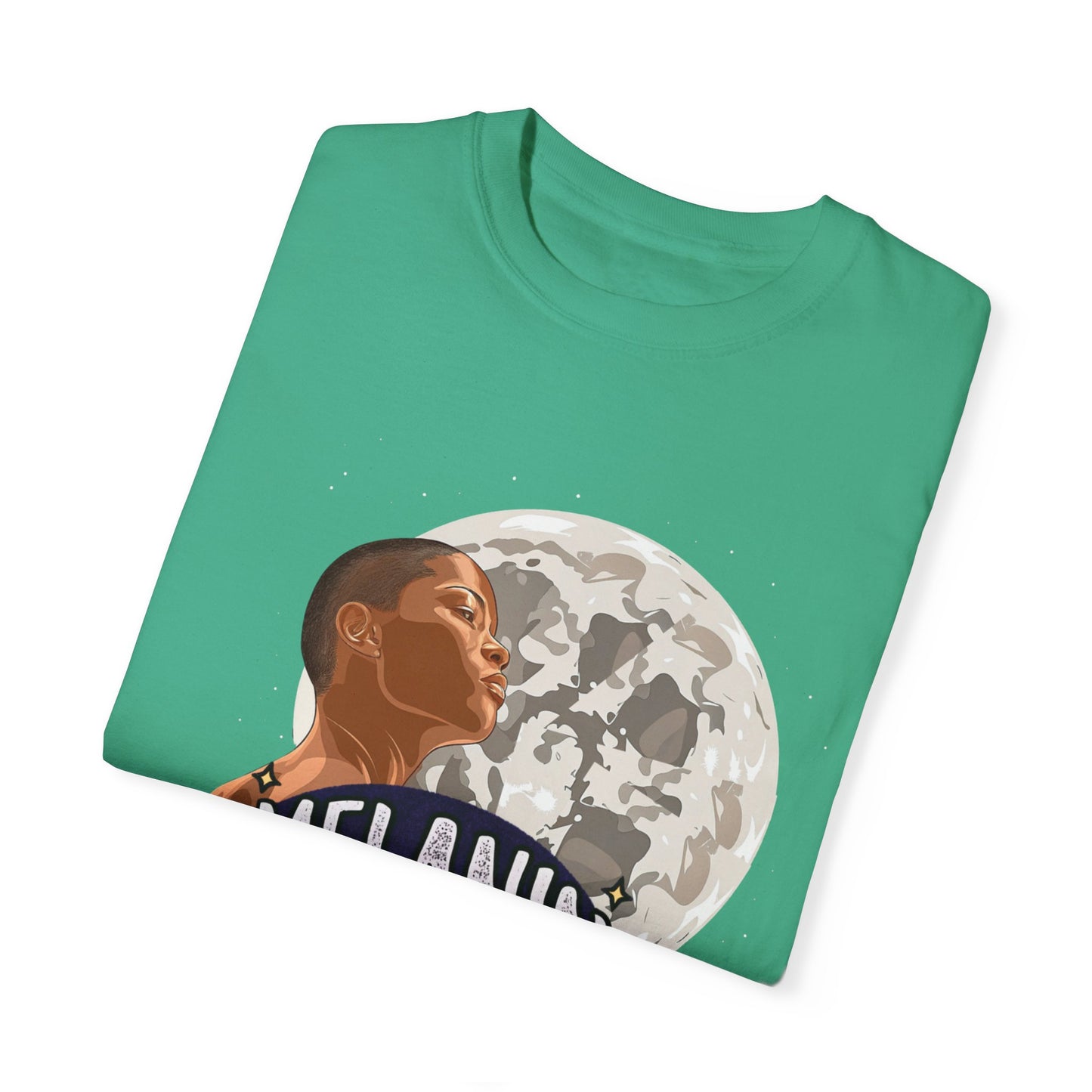 Melanin & Moonlight Unisex Garment-Dyed T-Shirt - Celebrate Cultural Heritage