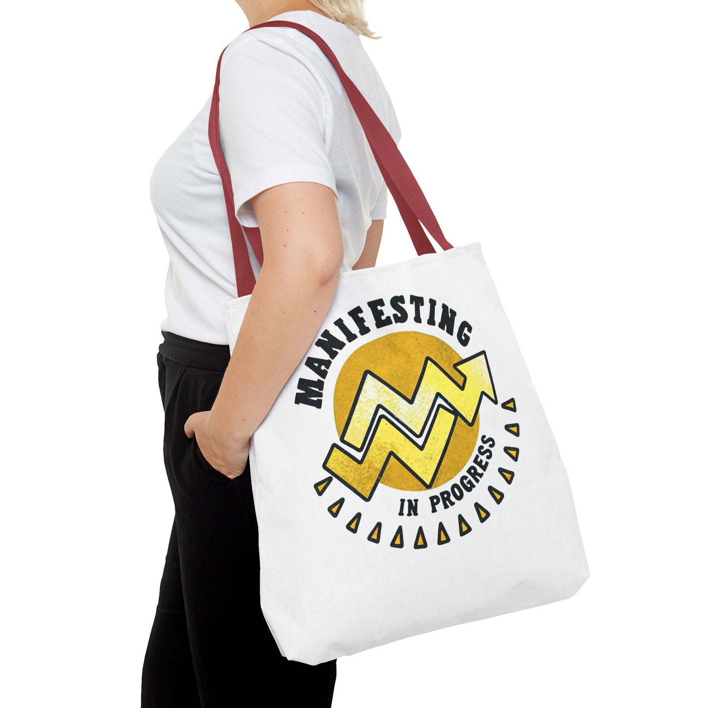 Manifesting in Progress Tote Bag – Eco-Friendly and Stylish Carry-All for Dreamers