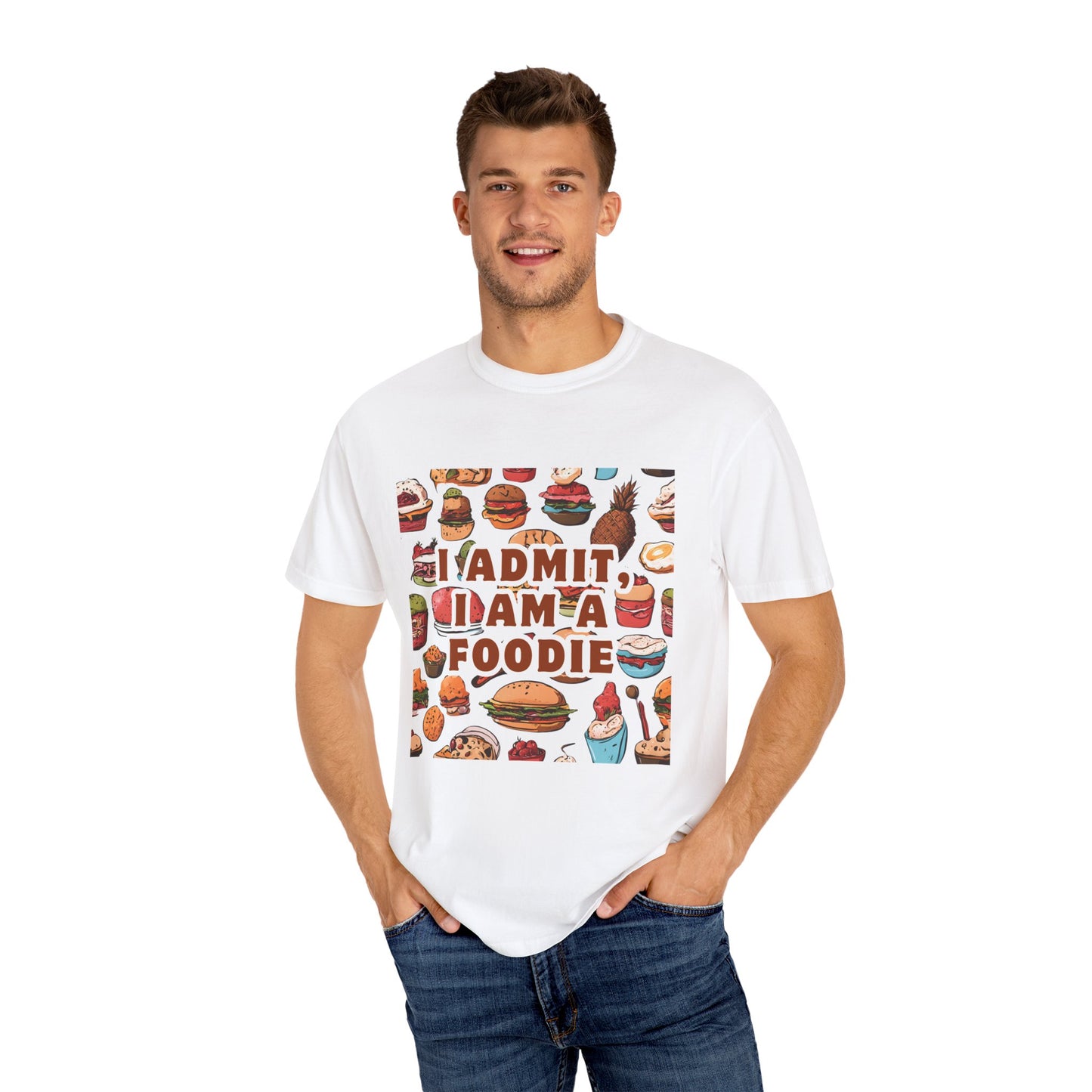 Funny Foodie T-Shirt | I Admit, I Am A Foodie Tee | Perfect for Food Lovers