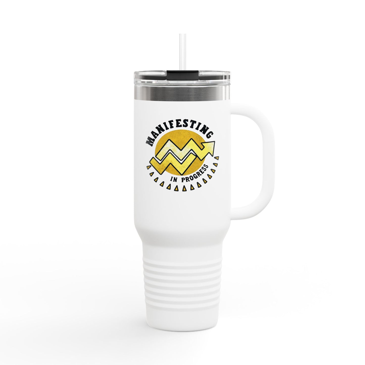 Manifesting in Progress Insulated Travel Mug - 40oz