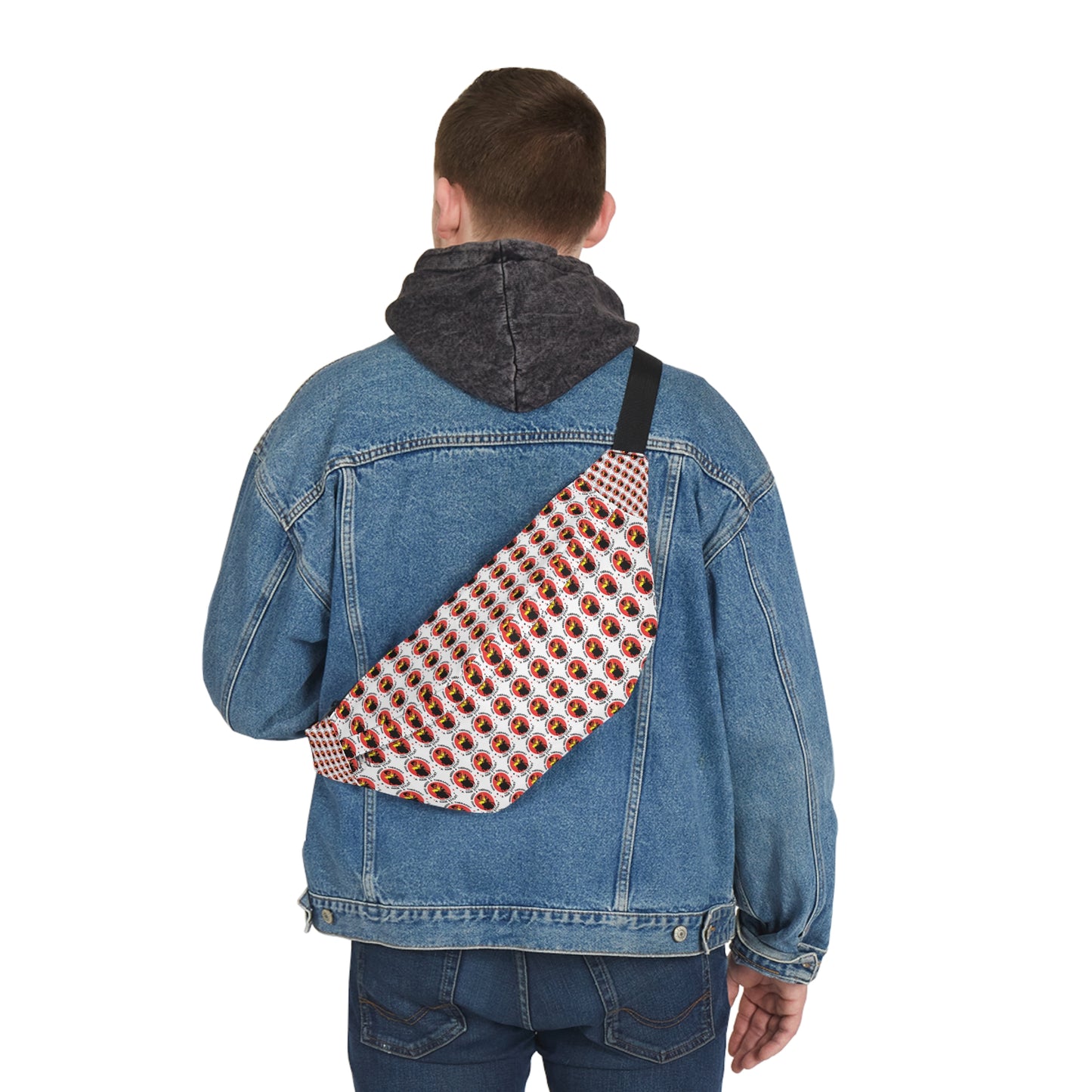 Vibrant Patterned Large Fanny Pack for Festivals & Everyday Use