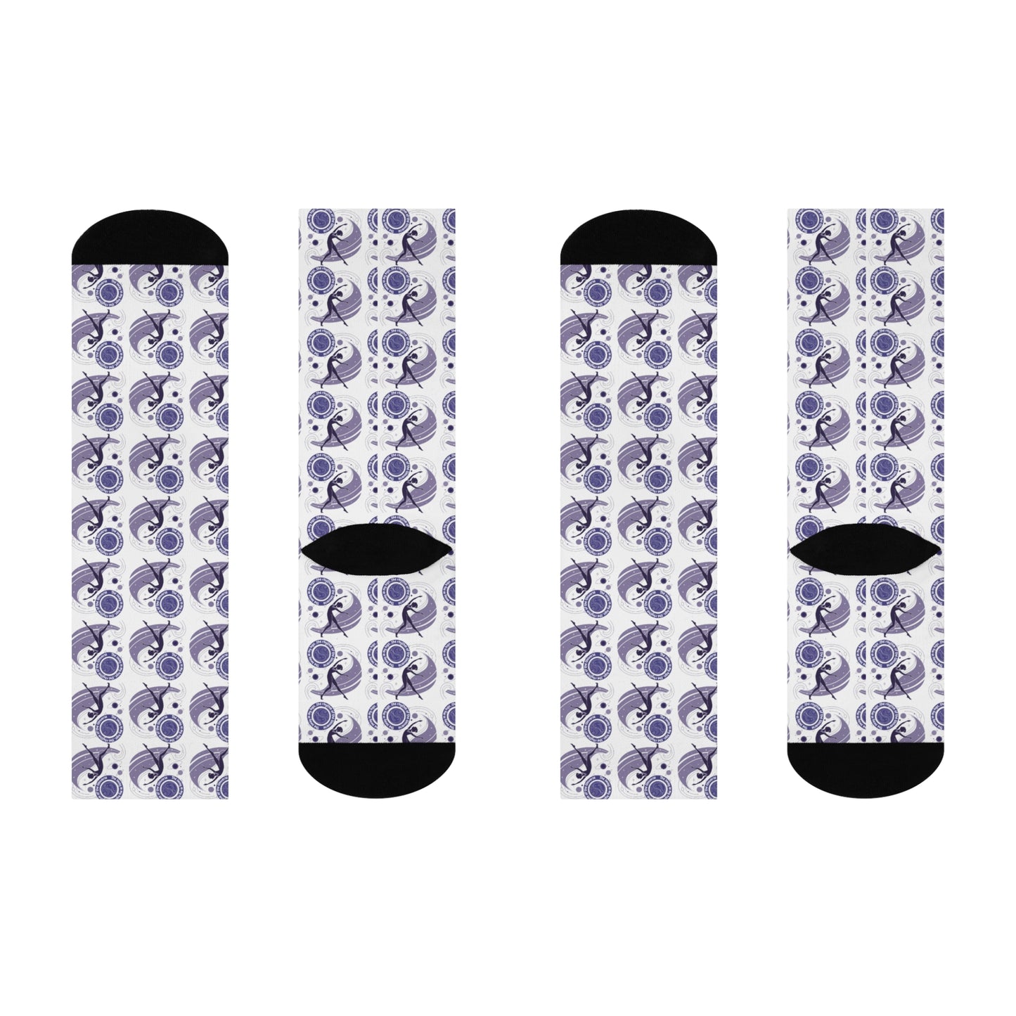 Fun Patterned Cushioned Crew Socks for Comfort and Style