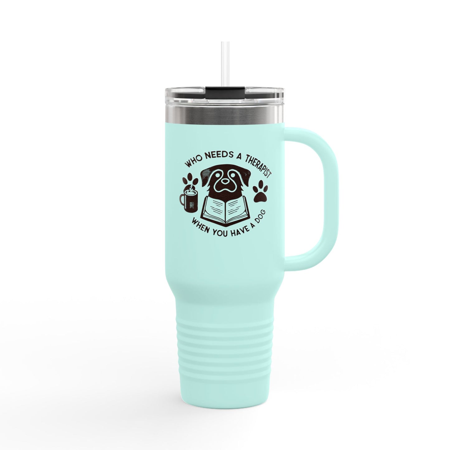Whimsical Dog Lover's Insulated Travel Mug - 40oz