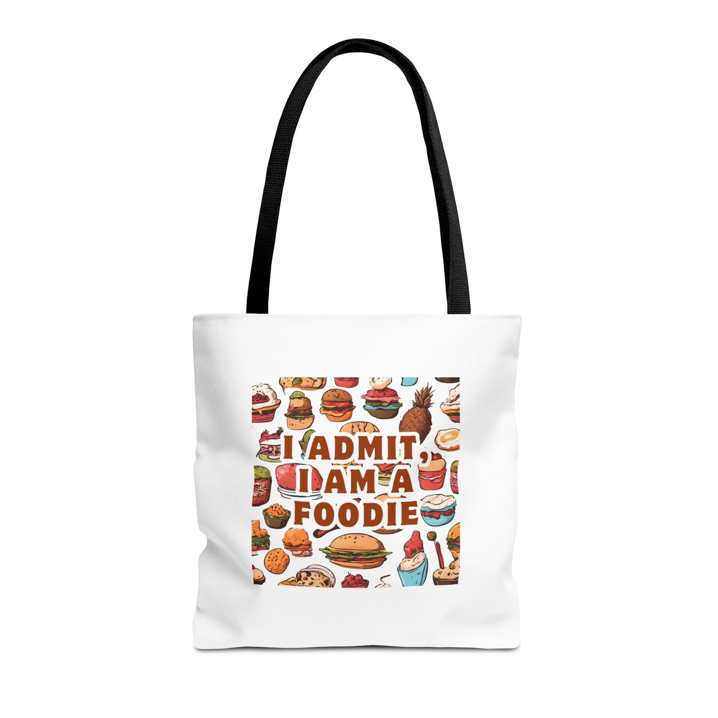 Foodie Tote Bag - 'I Admit I Am A Foodie' Canvas Bag for Food Lovers and Chefs