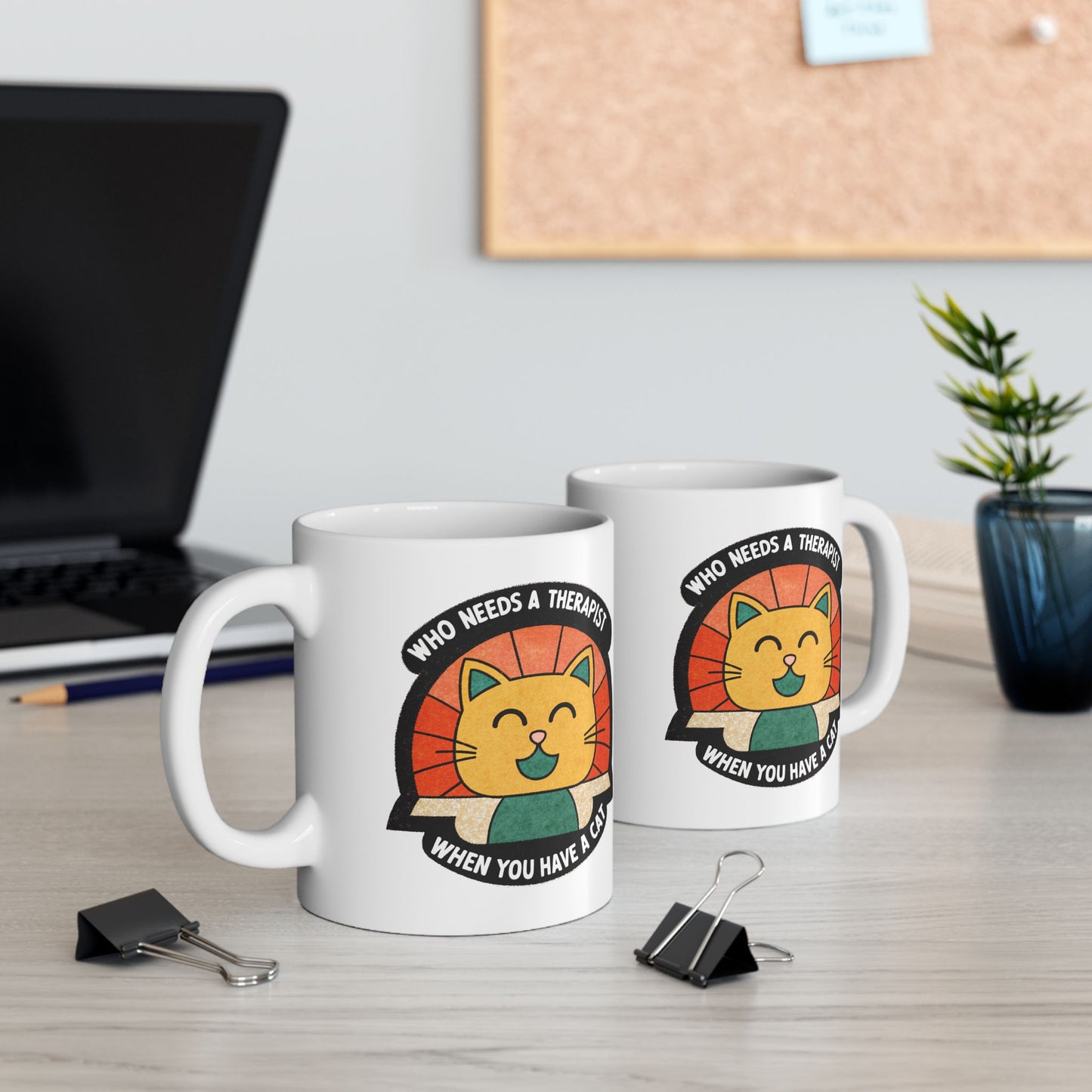 Therapist Cat Ceramic Mug - 11oz & 15oz