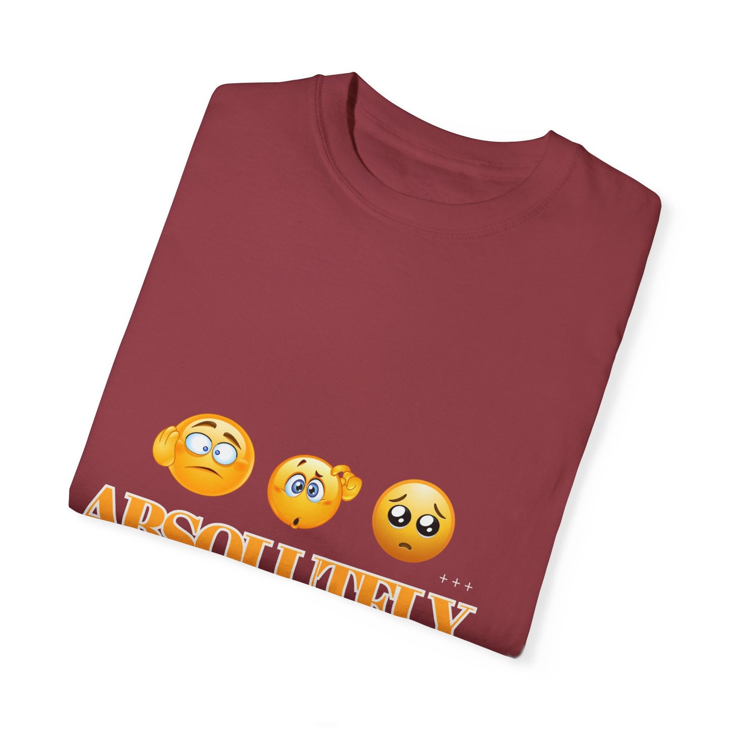Funny Emoji Unisex T-Shirt - 'Absolutely Maybe' Design