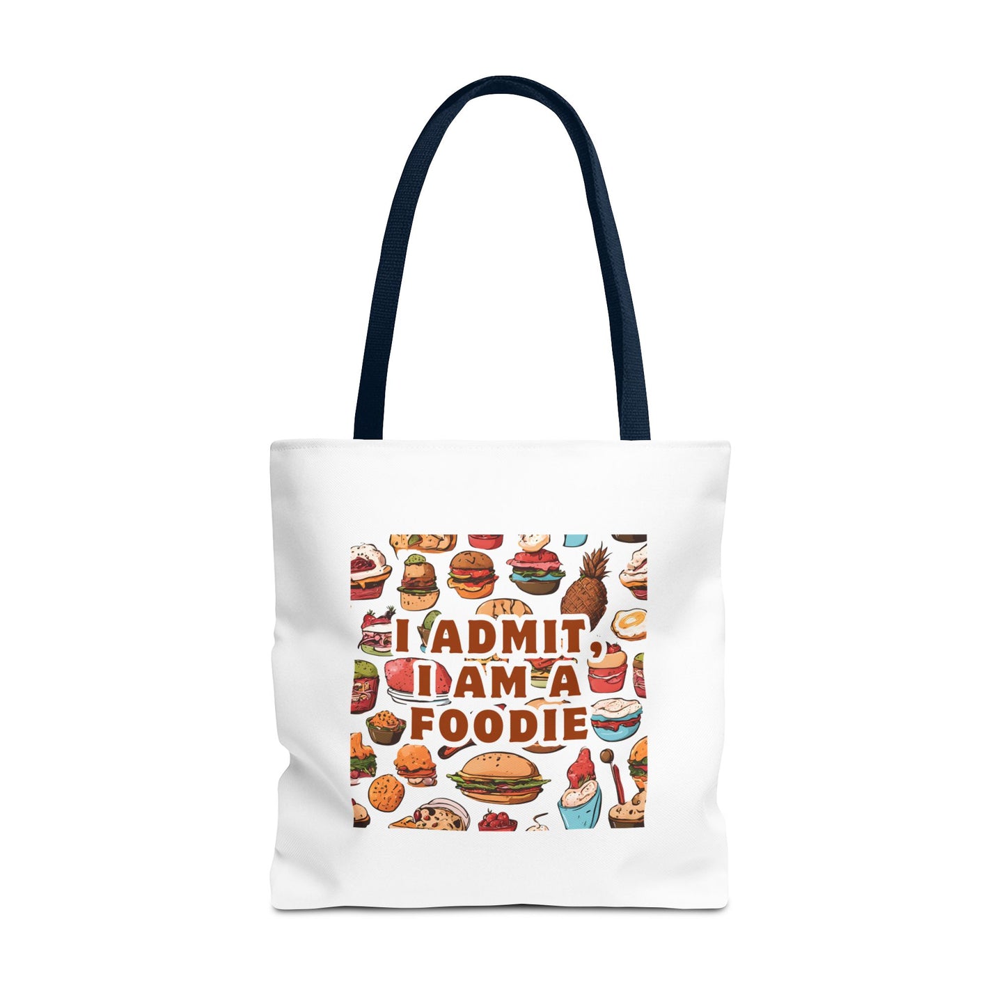 Foodie Tote Bag - 'I Admit I Am A Foodie' Canvas Bag for Food Lovers and Chefs