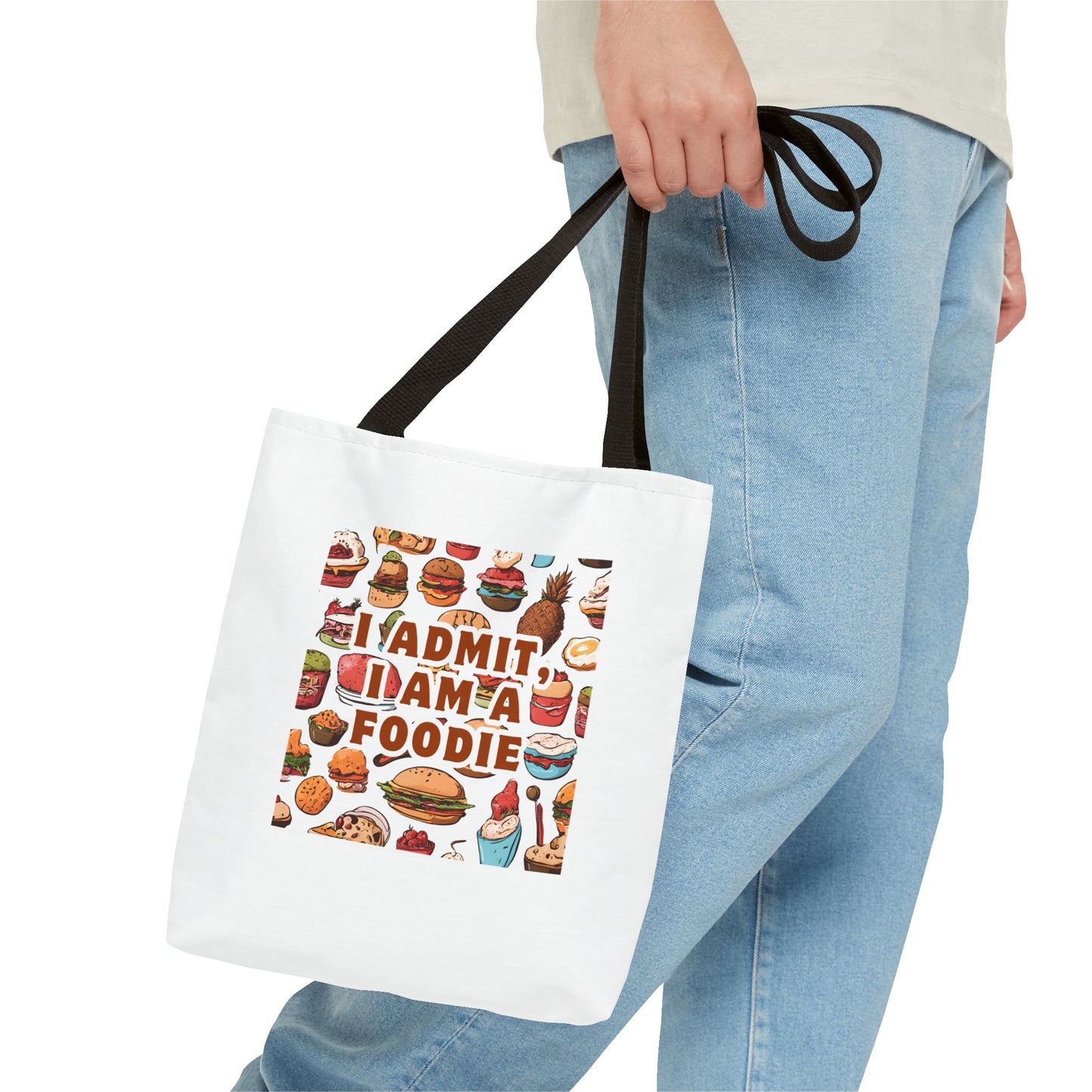 Foodie Tote Bag - 'I Admit I Am A Foodie' Canvas Bag for Food Lovers and Chefs