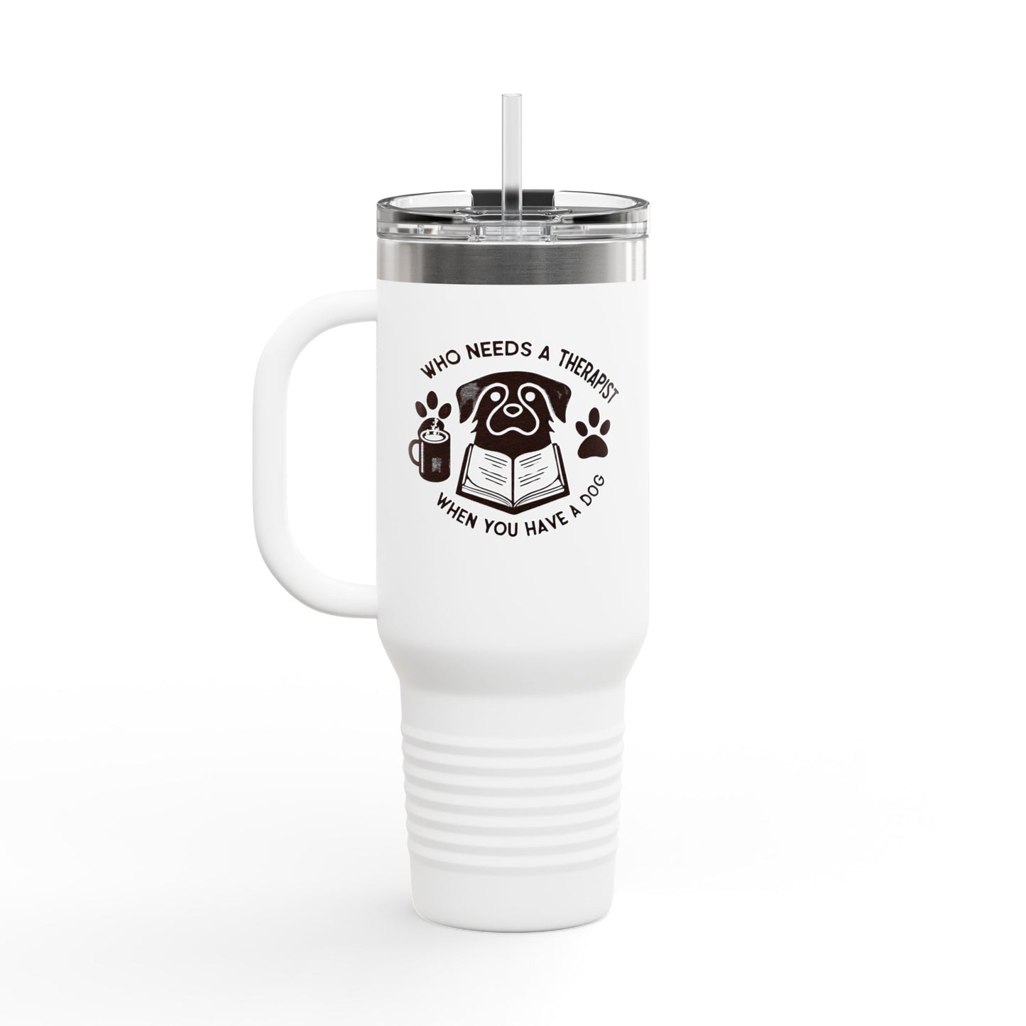 Whimsical Dog Lover's Insulated Travel Mug - 40oz
