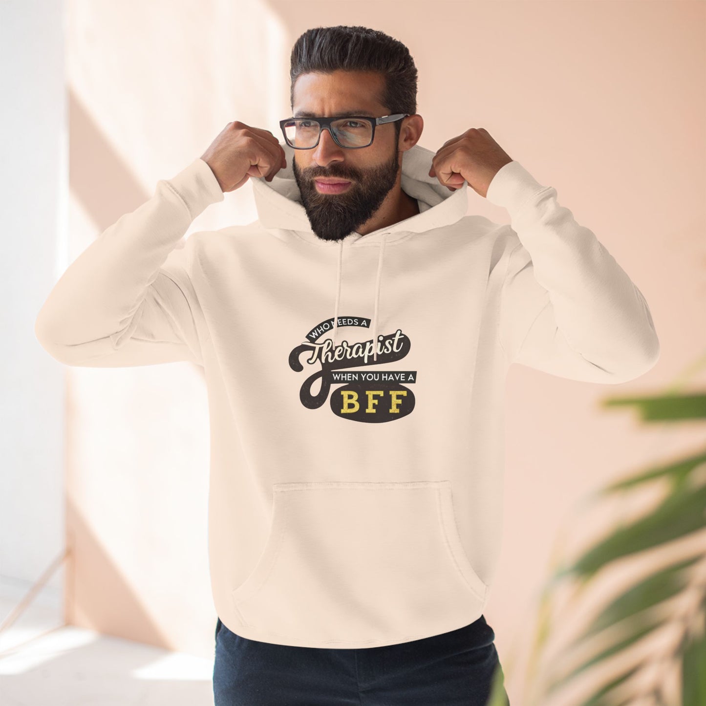 BFF Therapist Fleece Hoodie - Perfect Gift for Best Friends