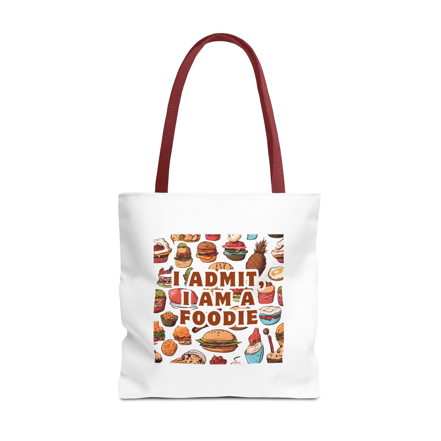 Foodie Tote Bag - 'I Admit I Am A Foodie' Canvas Bag for Food Lovers and Chefs