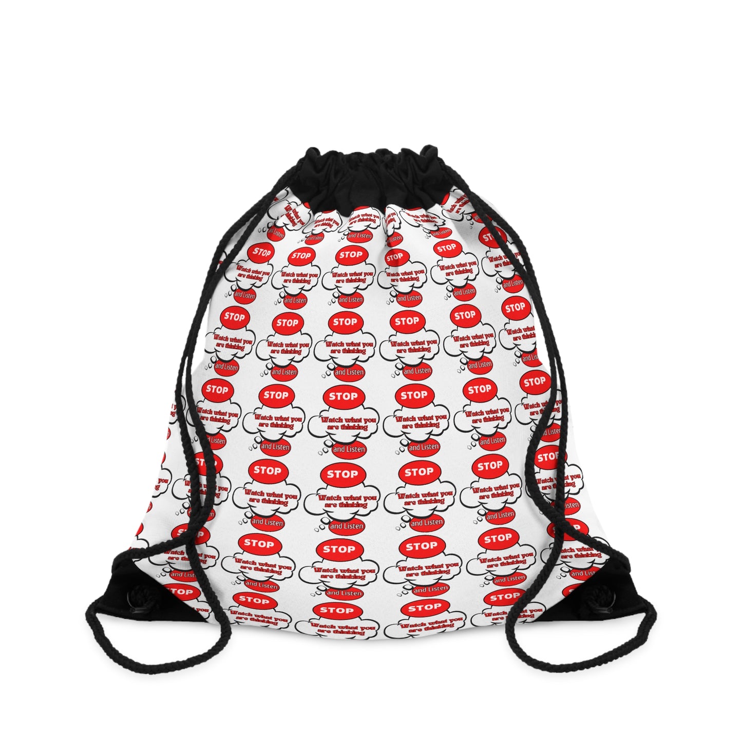 Mindfulness Drawstring Bag - 'Stop and Listen' Design