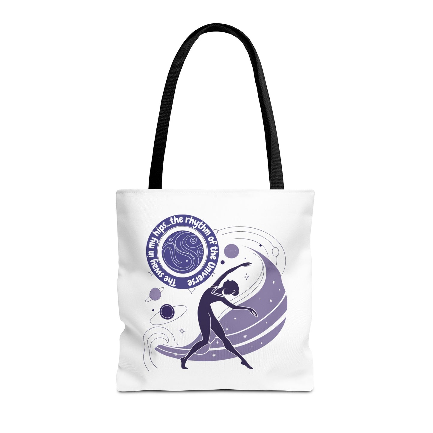 Cosmic Dance Tote Bag – Inspirational Art for Yoga Lovers