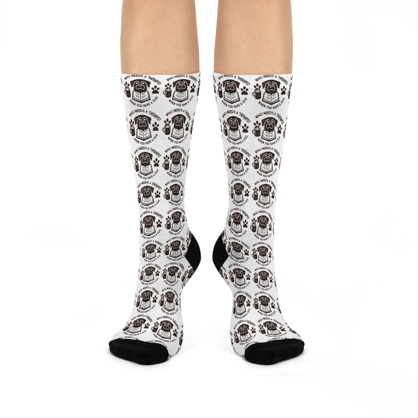 Cute Dog-Themed Cushioned Crew Socks - Perfect for Pet Lovers and Gifts