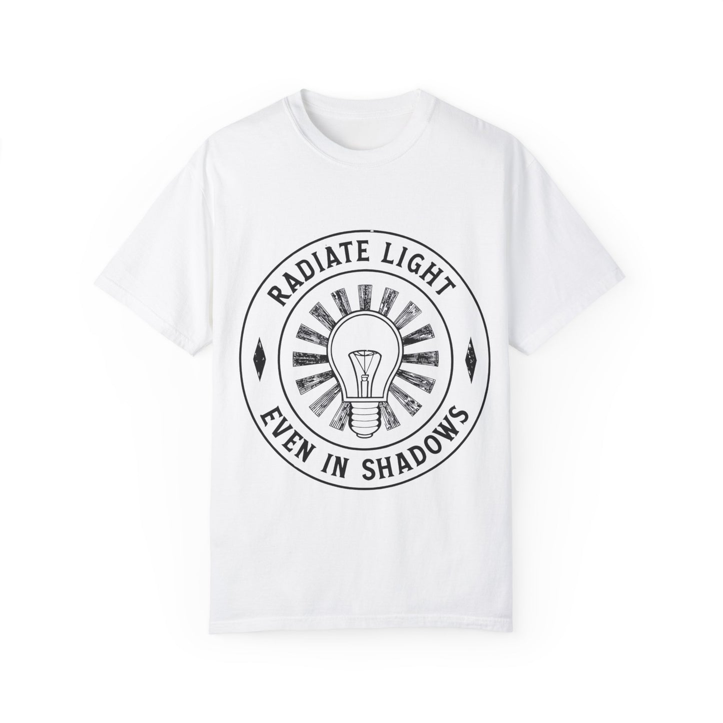 Radiate Light Unisex Garment-Dyed T-Shirt - Inspirational Graphic Tee