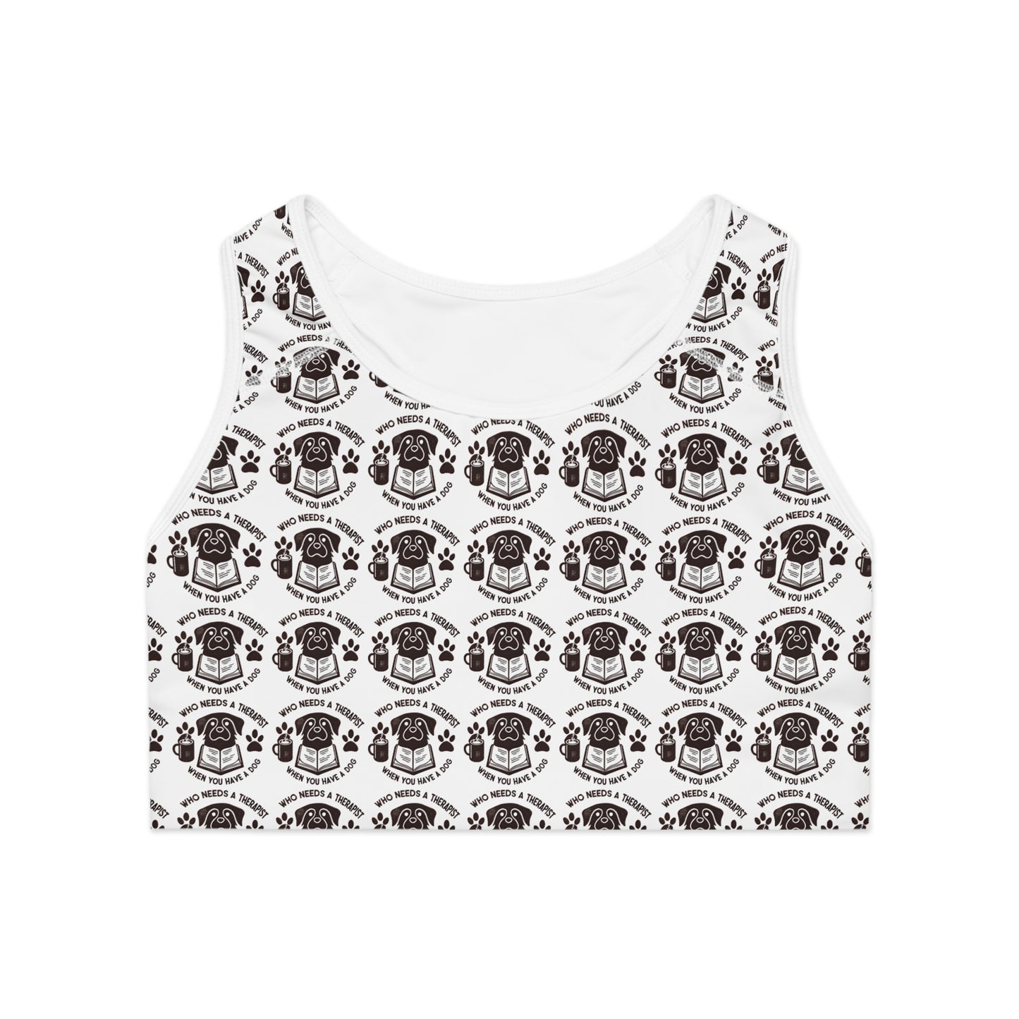 Paw Print Sports Bra - Perfect for Pet Lovers & Active Lifestyles