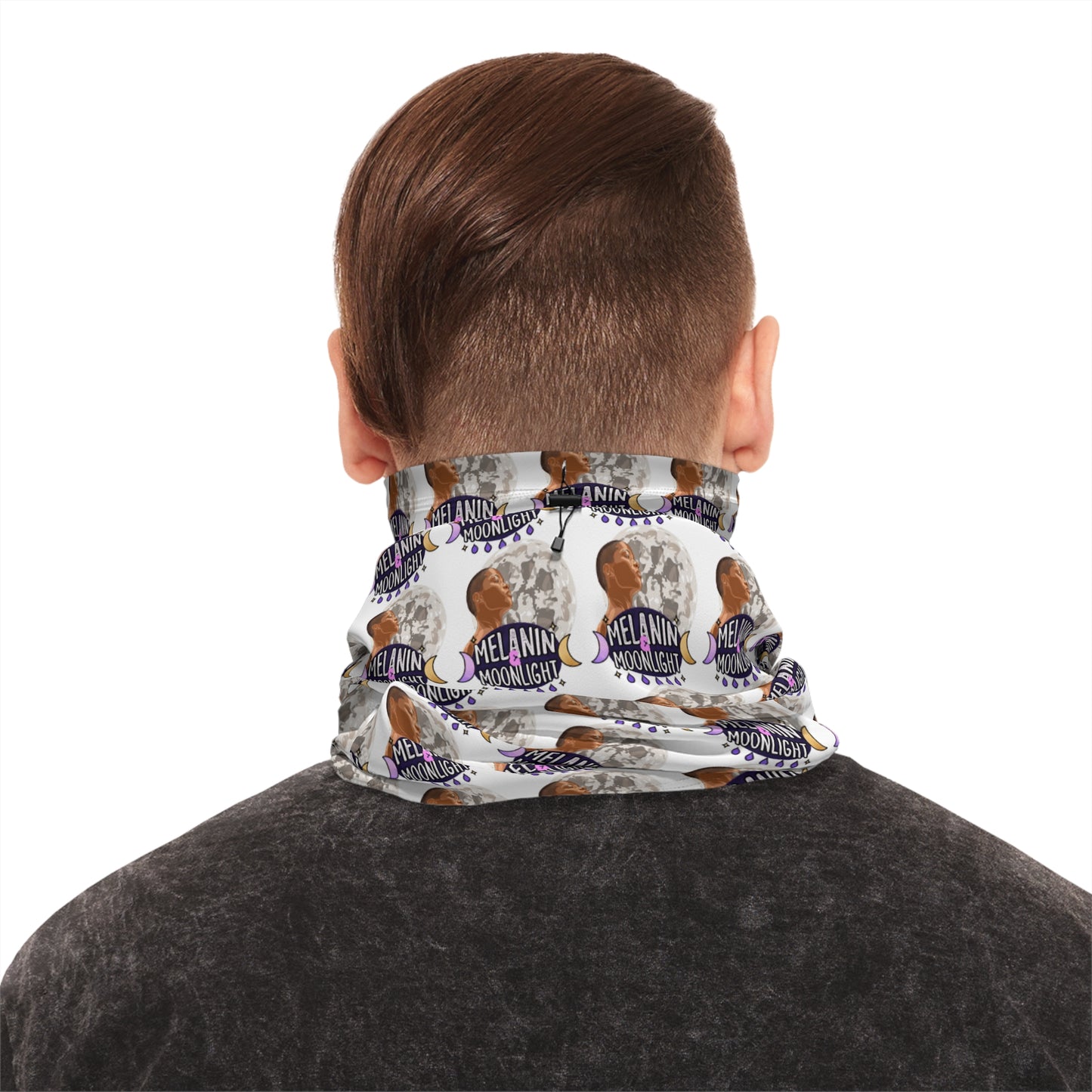 Custom Winter Neck Gaiter with Drawstring – Cozy & Stylish for Cold Weather