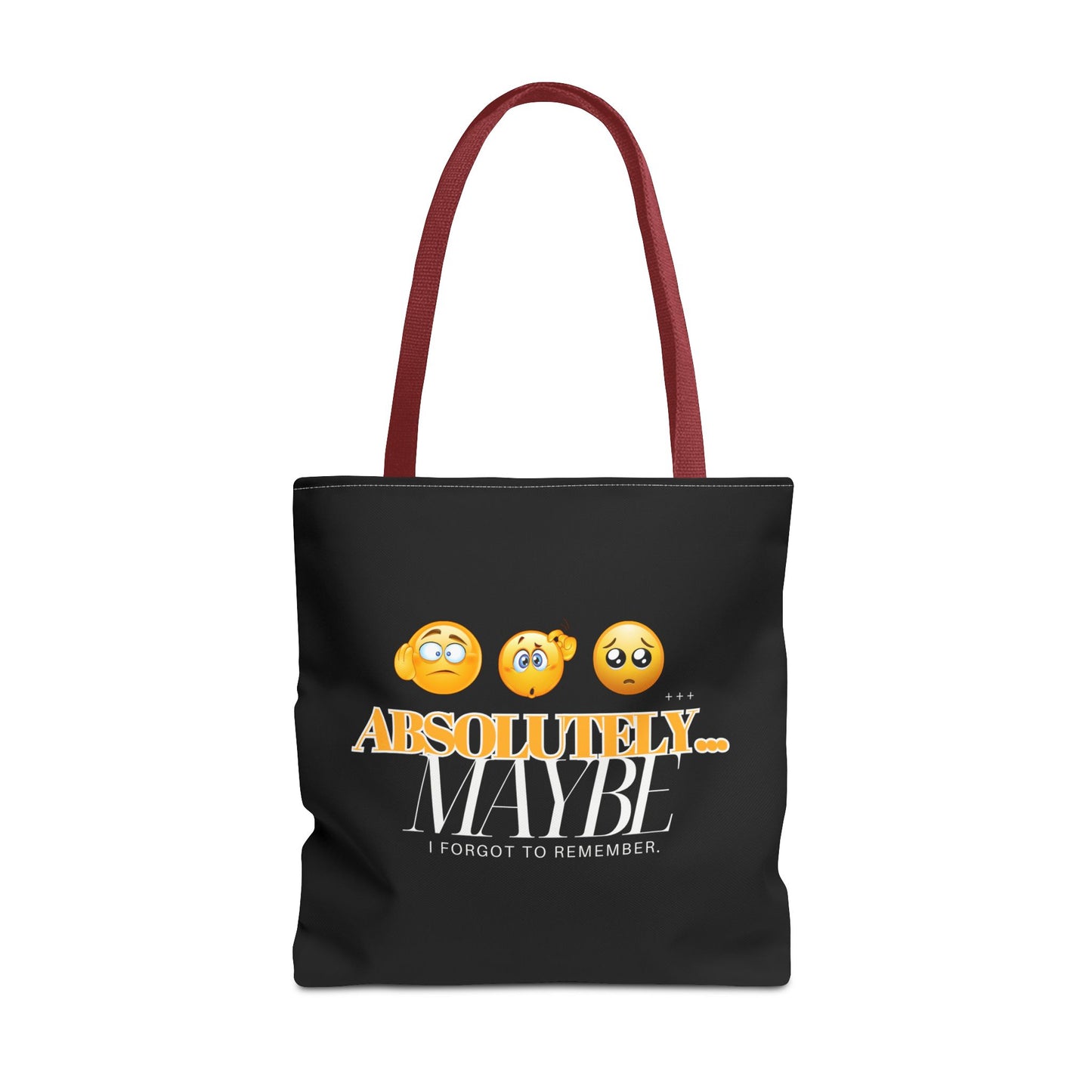 Funny Emoji Tote Bag - 'Absolutely Maybe' - Perfect for Everyday Use & Gifts