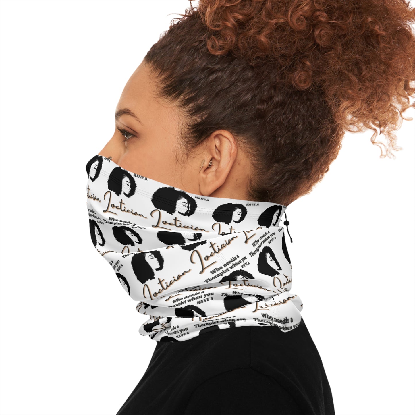 Stylish Winter Neck Gaiter with Drawstring - Perfect for Cozy Vibes & Celebrations