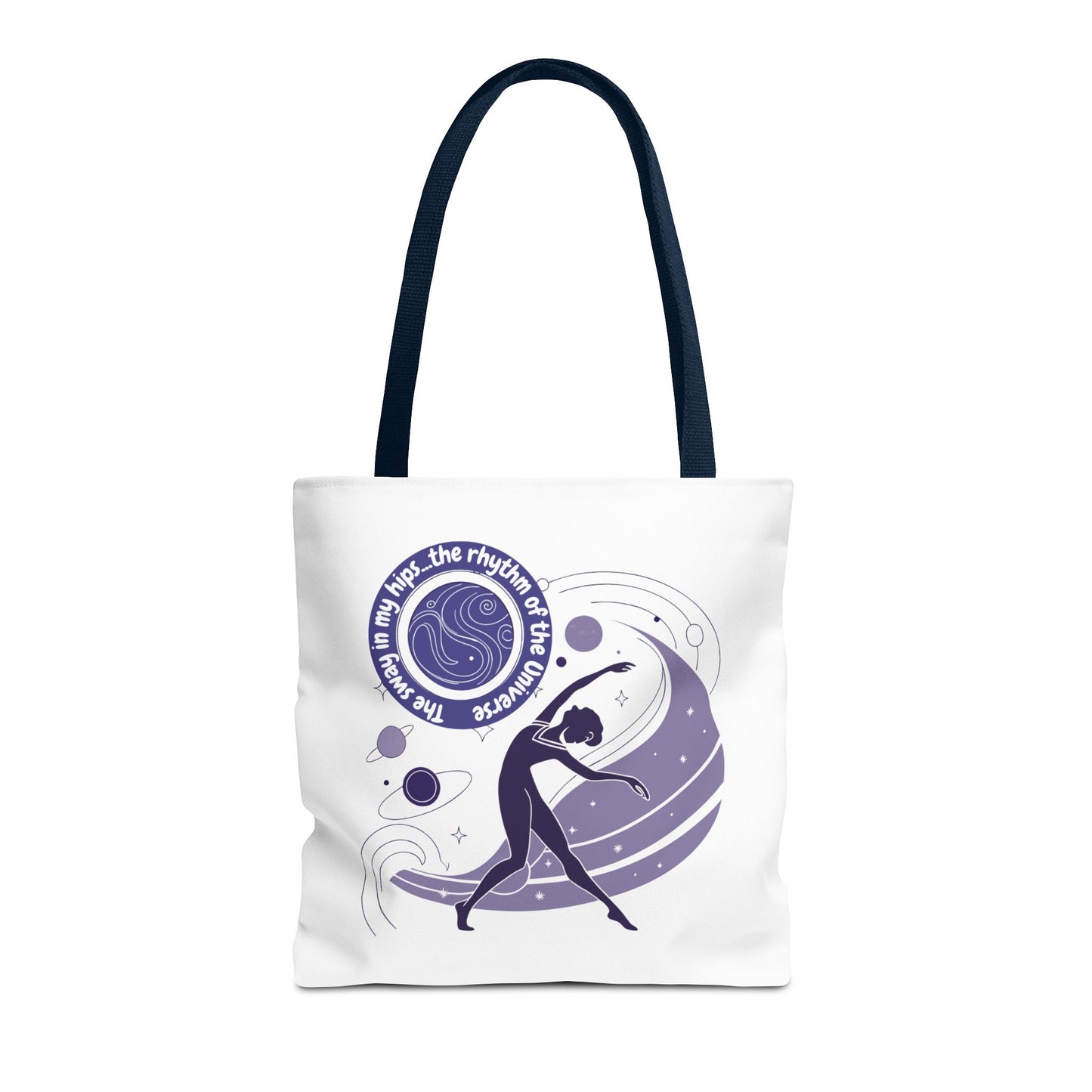 Cosmic Dance Tote Bag – Inspirational Art for Yoga Lovers